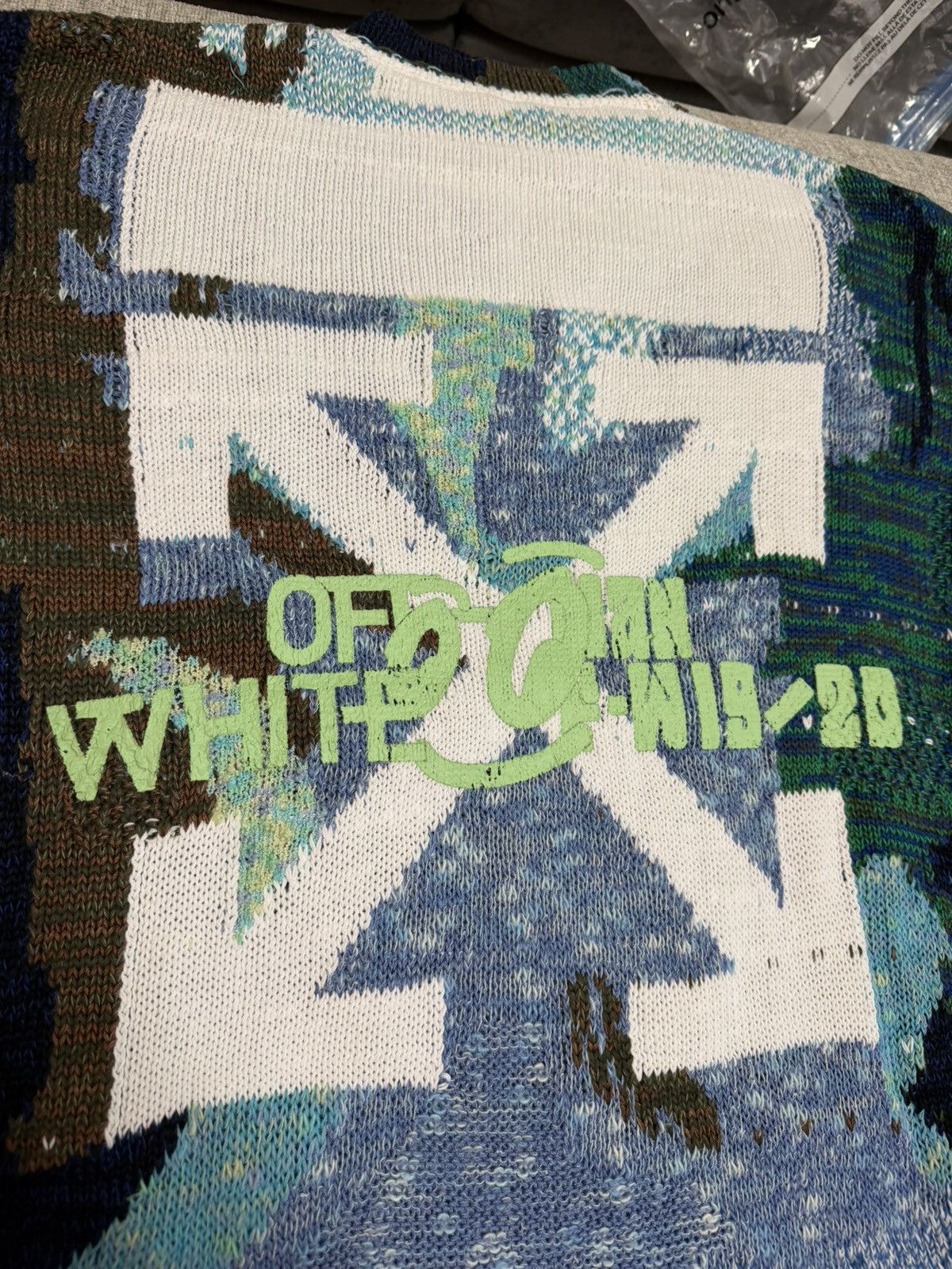 Off-White Off White Waterfall Knit Sweater Size US L / EU 52-54 / 3 - 6 Thumbnail