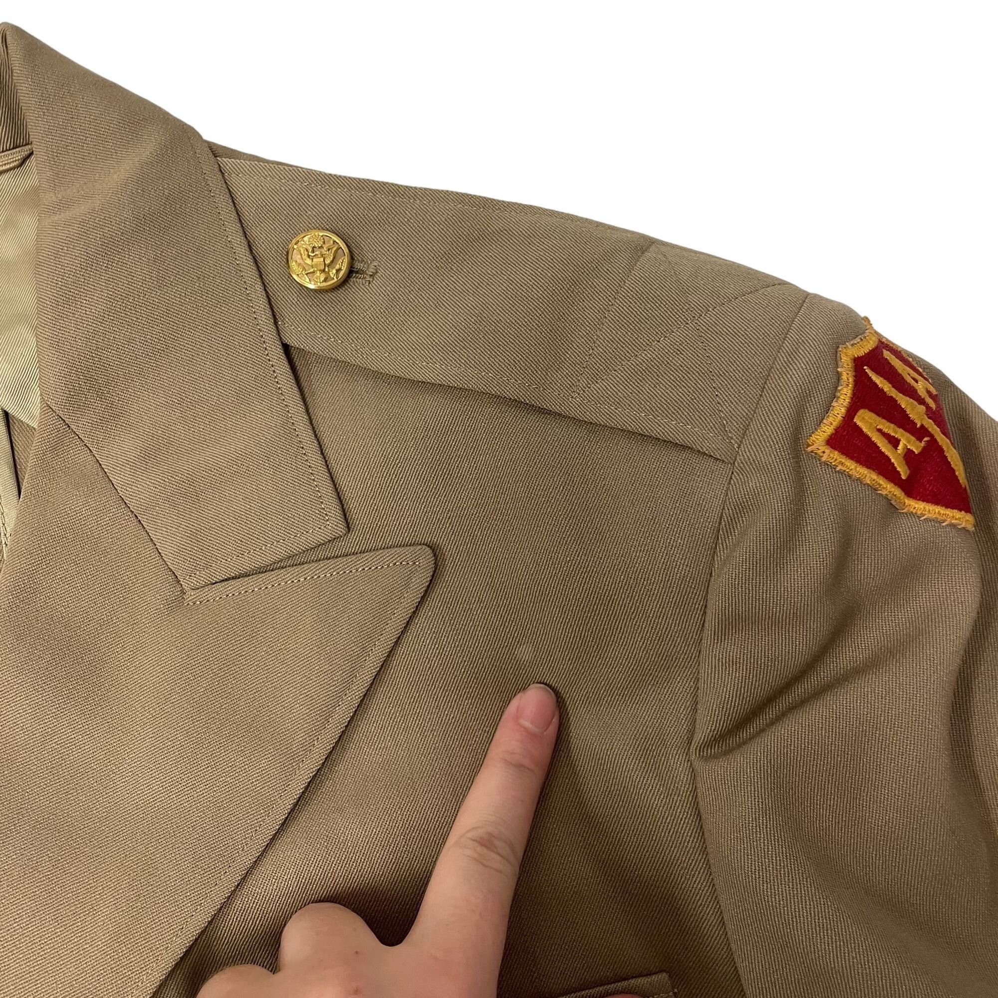 Other Vtg BESPOKE US Army Officers Uniform Military Jacket Size 36R - 13 Thumbnail