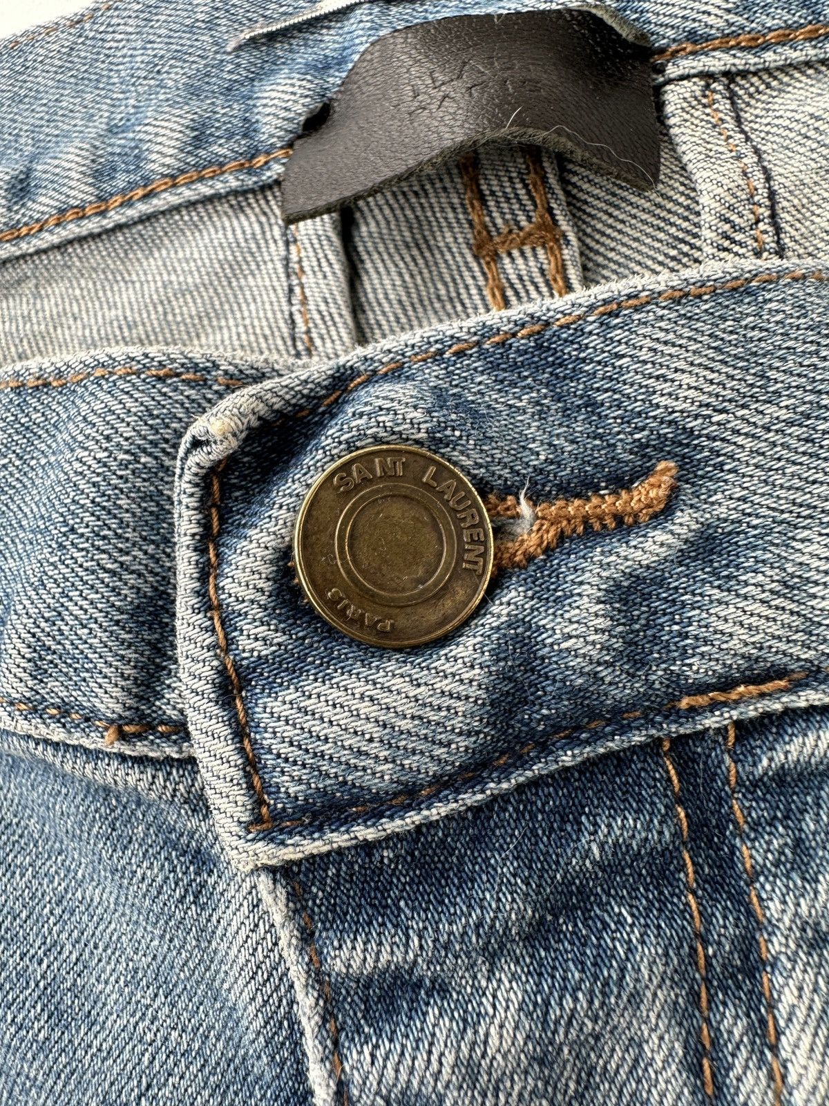 Saint Laurent Paris Saint Laurent Blue Denim Jeans Size US 32 / EU 48 - 5 Thumbnail