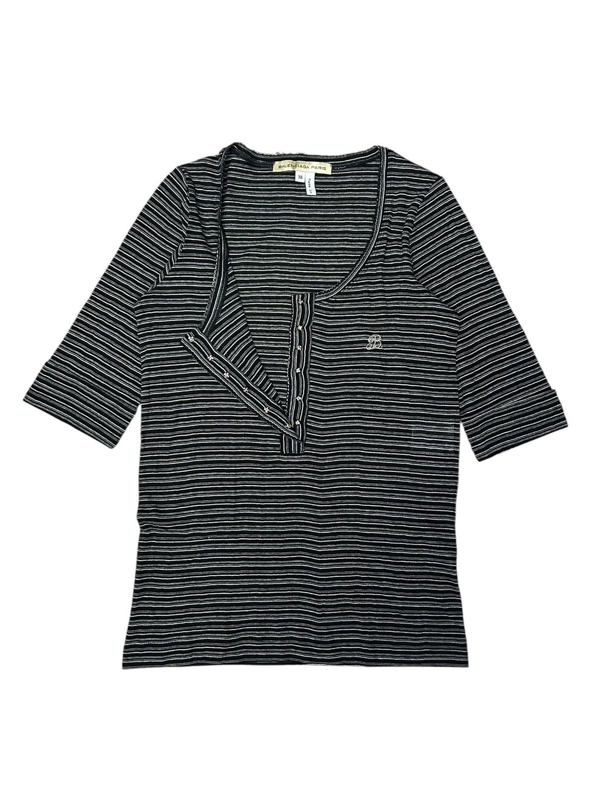 Balenciaga 2005 Ghesquiere Henley Size XS / US 0-2 / IT 36-38 - 1 Thumbnail