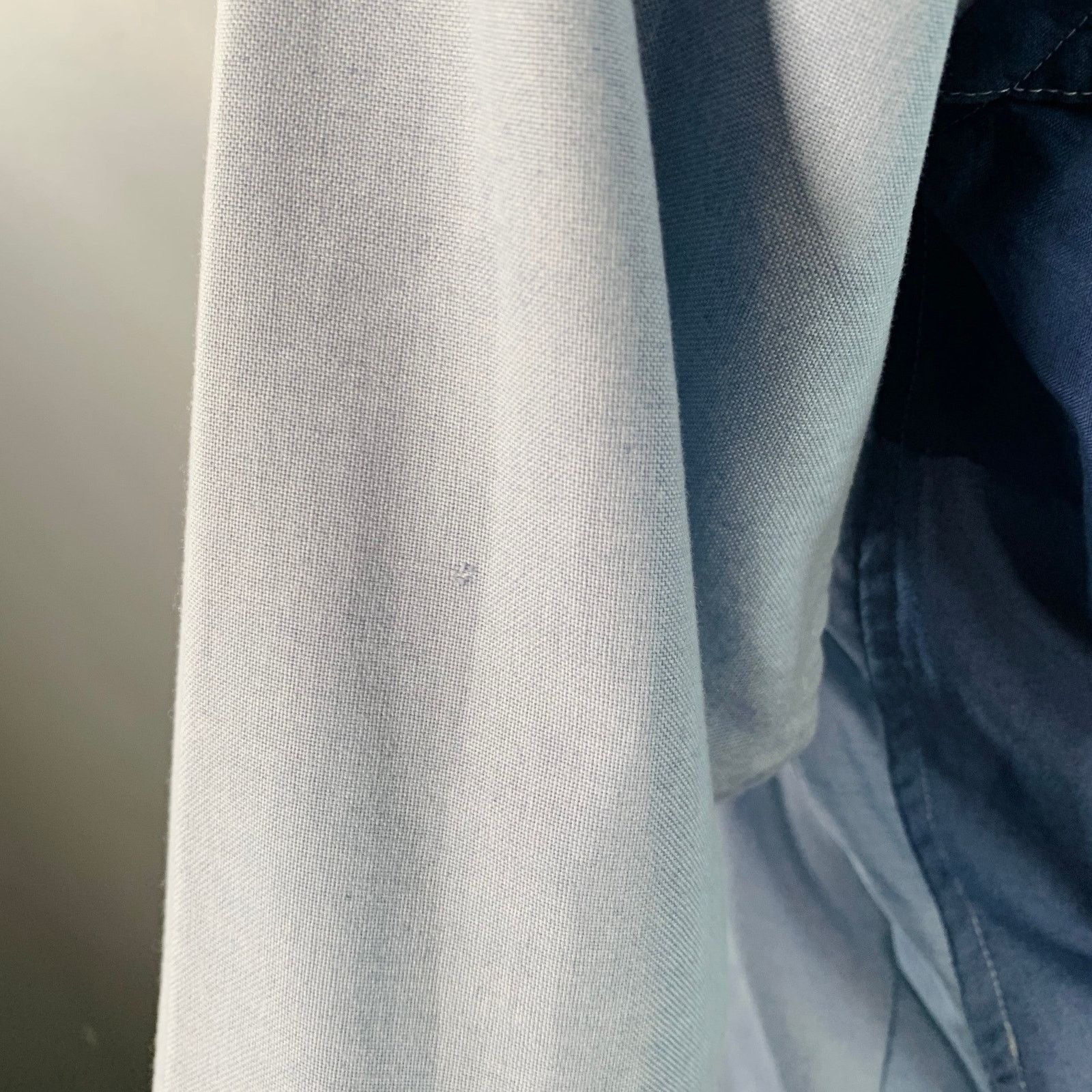 Needles Blue Light Blue Patchwork Deconstructed Cotton Long Sleeve Size US L / EU 52-54 / 3 - 7 Thumbnail