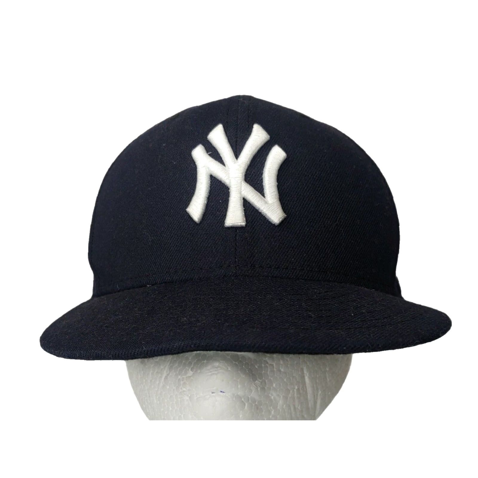New Era New York Yankees Fitted Baseball Cap Hat 7 1/4 59Fifty On-Field MLB Blue Boy Mens Cap Size ONE SIZE - 2 Thumbnail