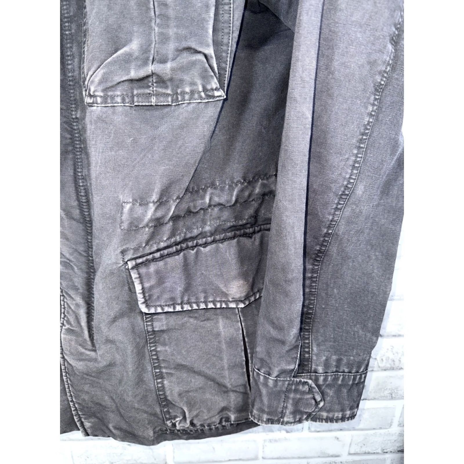 Gap VINTAGE Gap Gray Hooded Canvas Parka Jacket Mens M Size US M / EU 48-50 / 2 - 4 Thumbnail