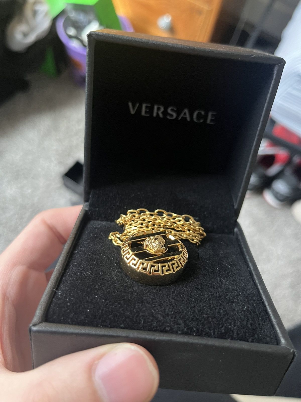 Versace Versace Gold Medusa Necklace Size ONE SIZE - 3 Thumbnail