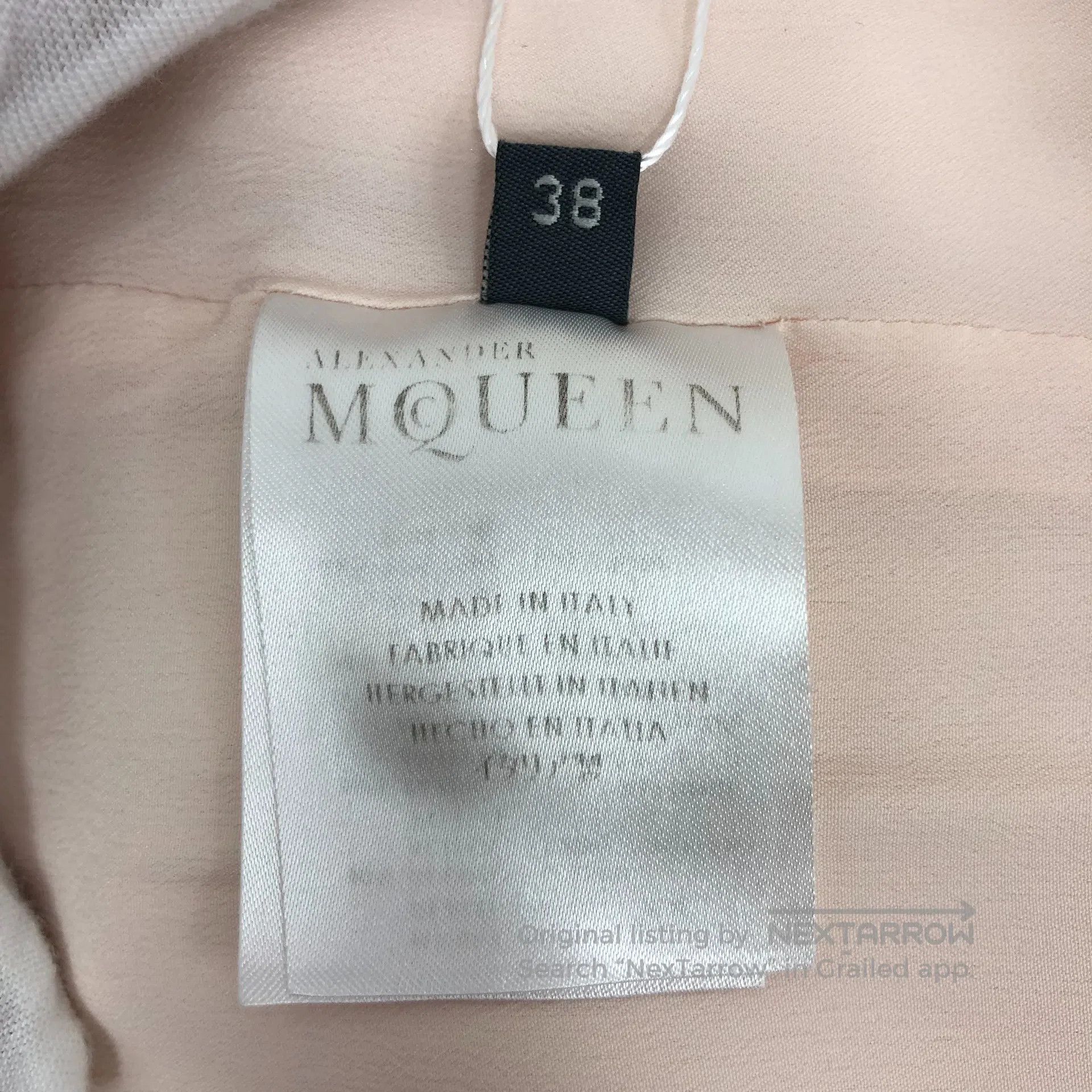 Alexander McQueen ALEXANDER MCQUEEN Light Pink Round Neck Sleeveless Irregul Size XS / US 0-2 / IT 36-38 - 5 Thumbnail