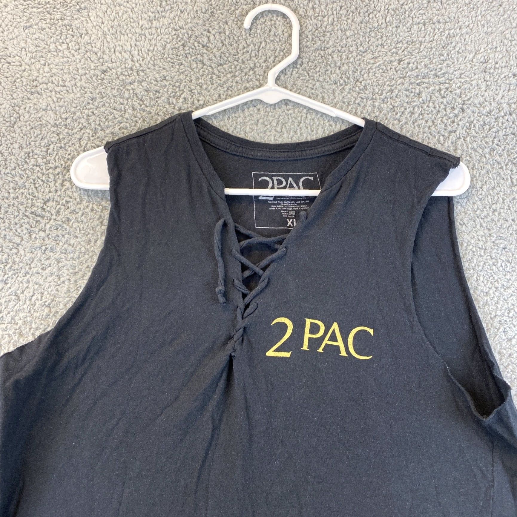 Harley Davidson 2 PaC Women's Black Graphic Sleeveless Tank Top Size XL 41-24 / 100% Cotton Rhinestones Tank Black Graphic Sleeveless XL Women's 41-24 2 PaC Size XL / US 12-14 / IT 48-50 - 2 Thumbnail