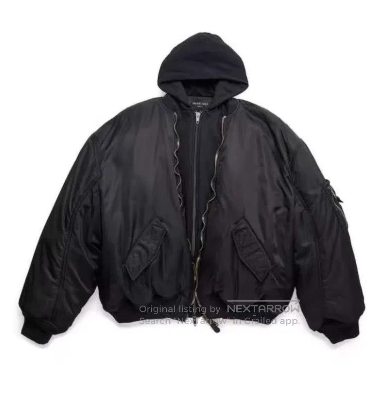 Balenciaga Balenciaga Fake 2-Piece Puffer Jacket Size US S / EU 44-46 / 1 - 1 Thumbnail