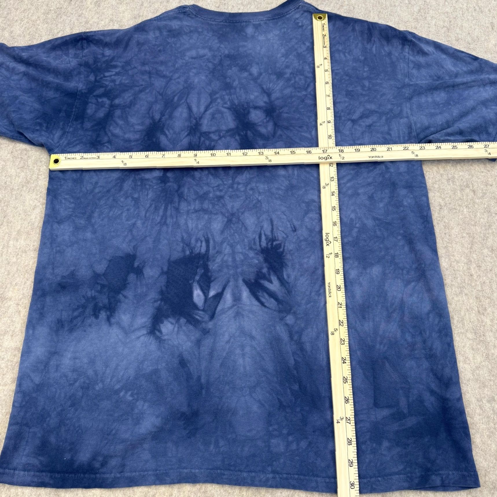 The Mountain The Mountain Shirt Mens XL Blue Dragon Tie Dye Graphic Short Sleeve Tee Fantasy Size US XL / EU 56 / 4 - 7 Thumbnail