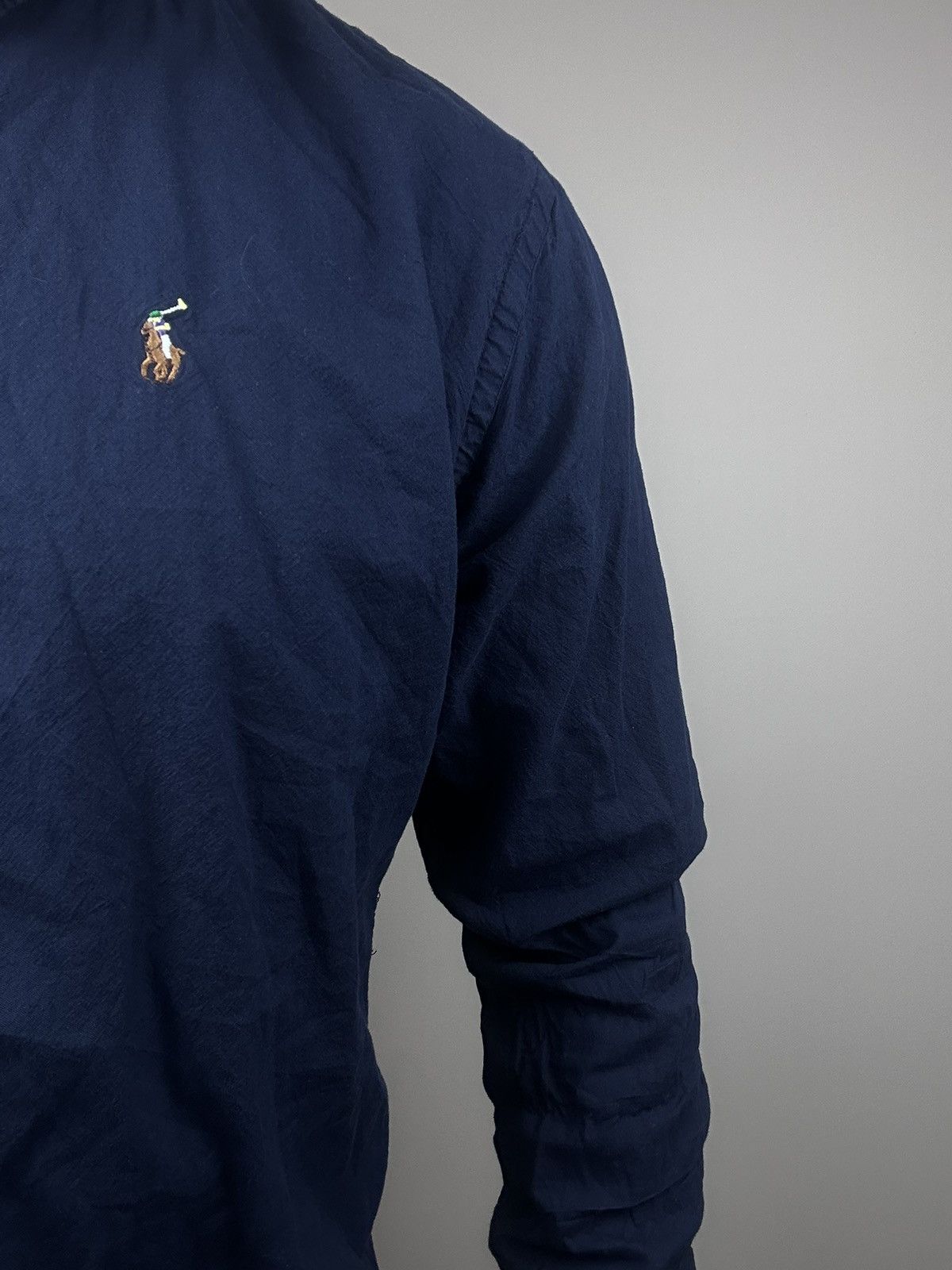 Polo Ralph Lauren Polo Ralph Lauren shirt dark navy slim fit size XL Size US XL / EU 56 / 4 - 3 Thumbnail
