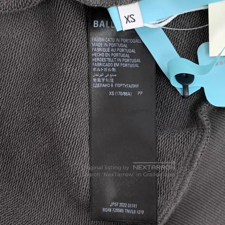 Balenciaga Balenciaga Caramel Letter Print Cotton Hooded Long Sleeve Size US XS / EU 42 / 0 - 7 Thumbnail