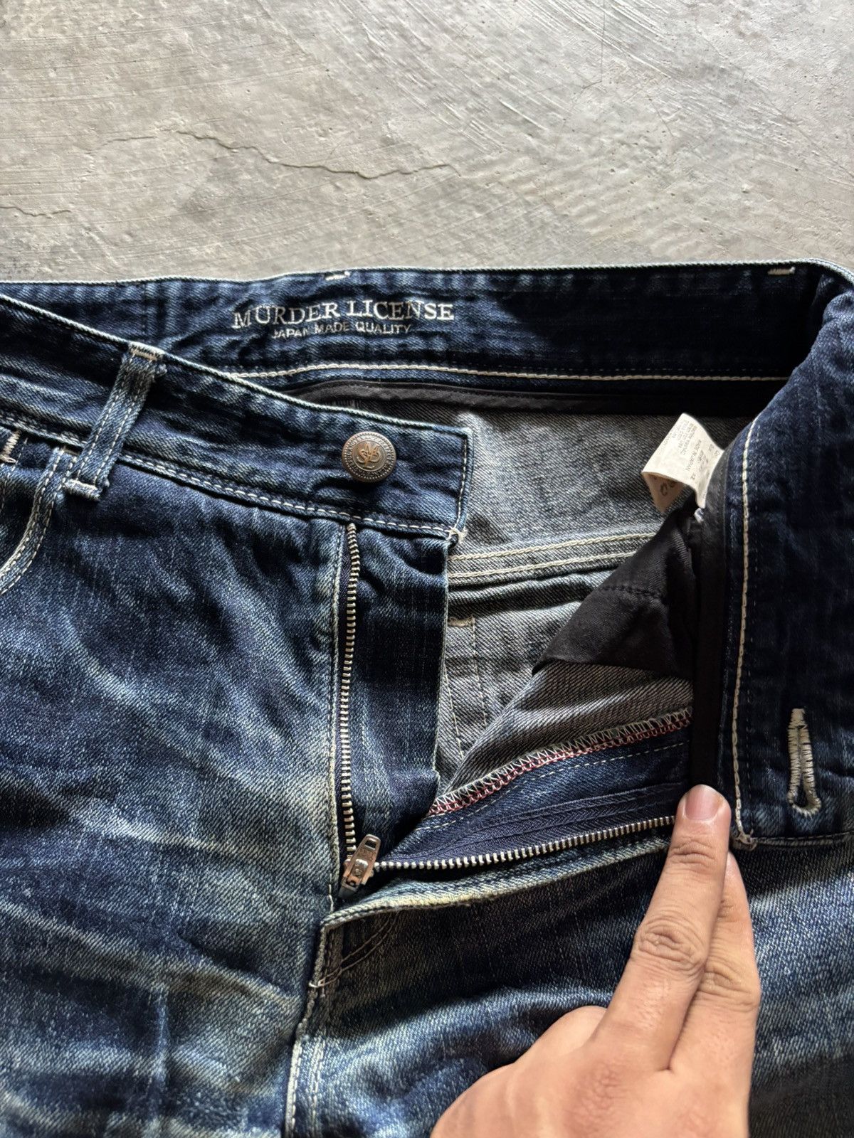 Murder License MURDER LICENSE skinny slim japanese distressed whiskered Size US 29 - 4 Thumbnail