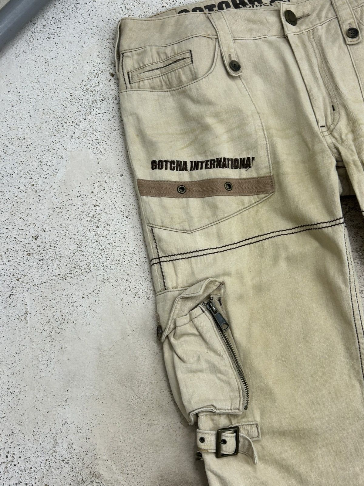 Le Grande Bleu (L.G.B.) Gotcha Brand Cargo Tactical Multipocket Utility Worker Size US 33 - 5 Thumbnail