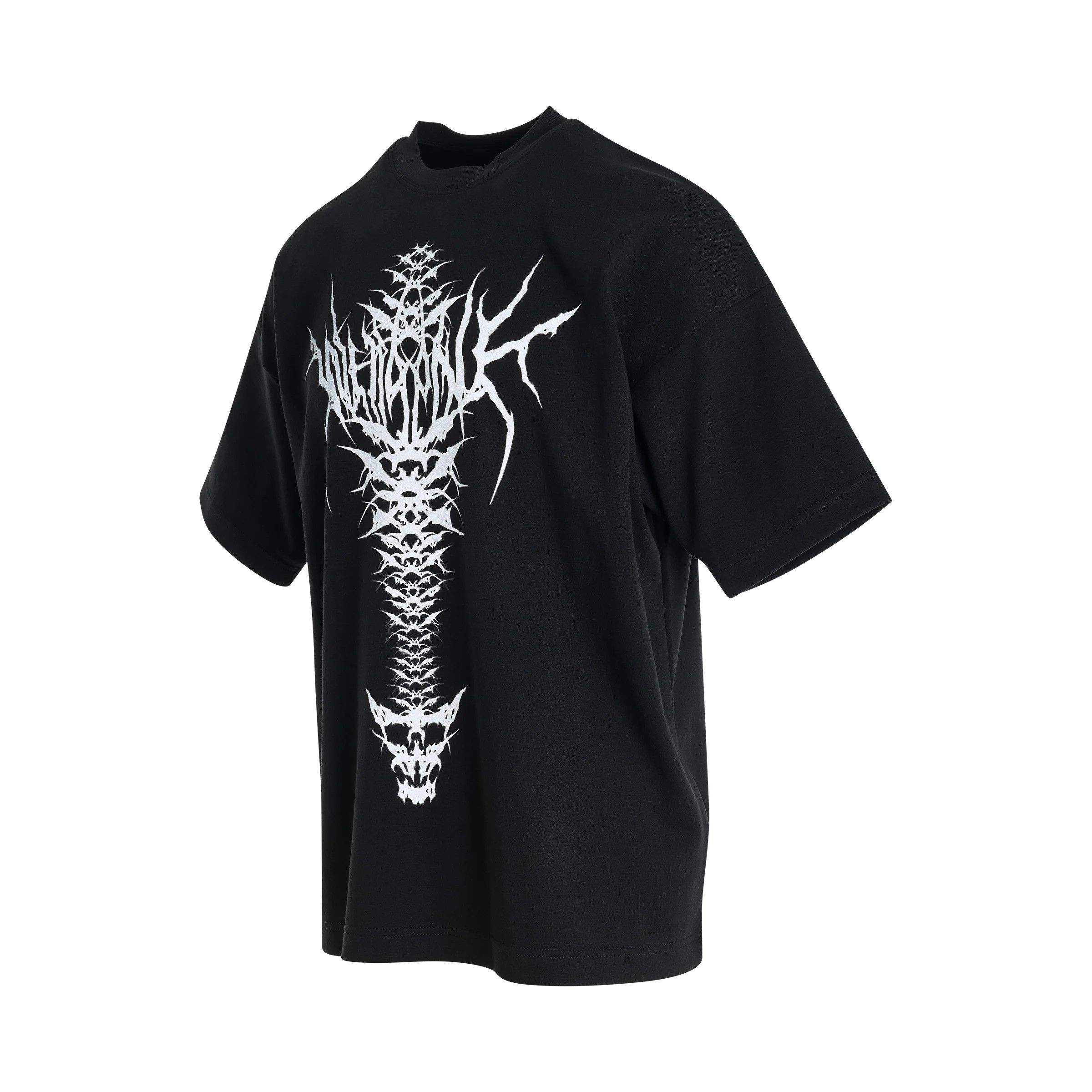 WE11DONE o1mris0824 Skull Print T-Shirt in Black Size US L / EU 52-54 / 3 - 2 Thumbnail
