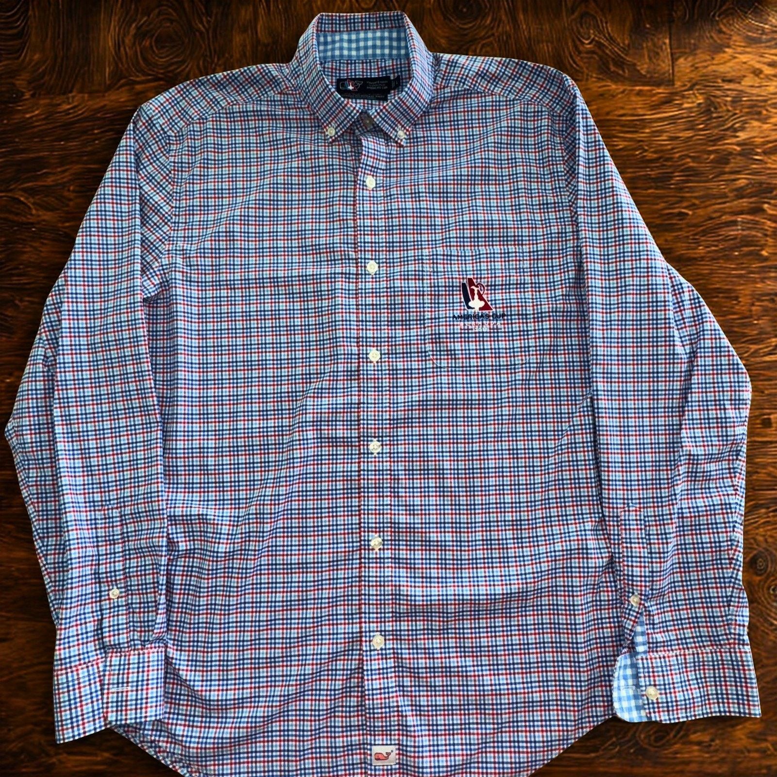 Vineyard Vines Vineyard Vines Americas Cup Bermuda 2017 Murray Shirt Sz. L Size US L / EU 52-54 / 3 - 12 Thumbnail