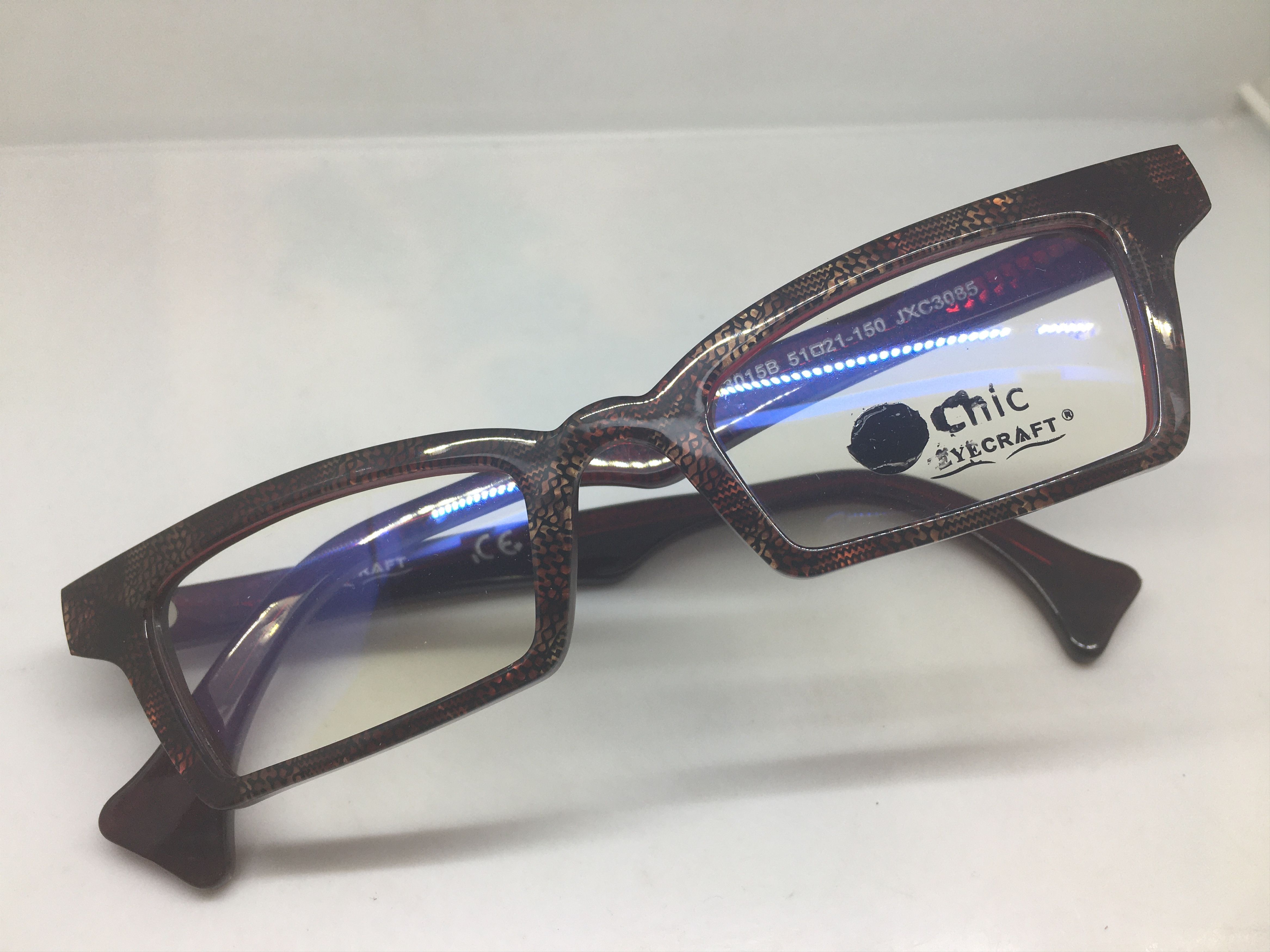 EYECRAFT 3015B Red Cateye Eyeglasses Frame Diva