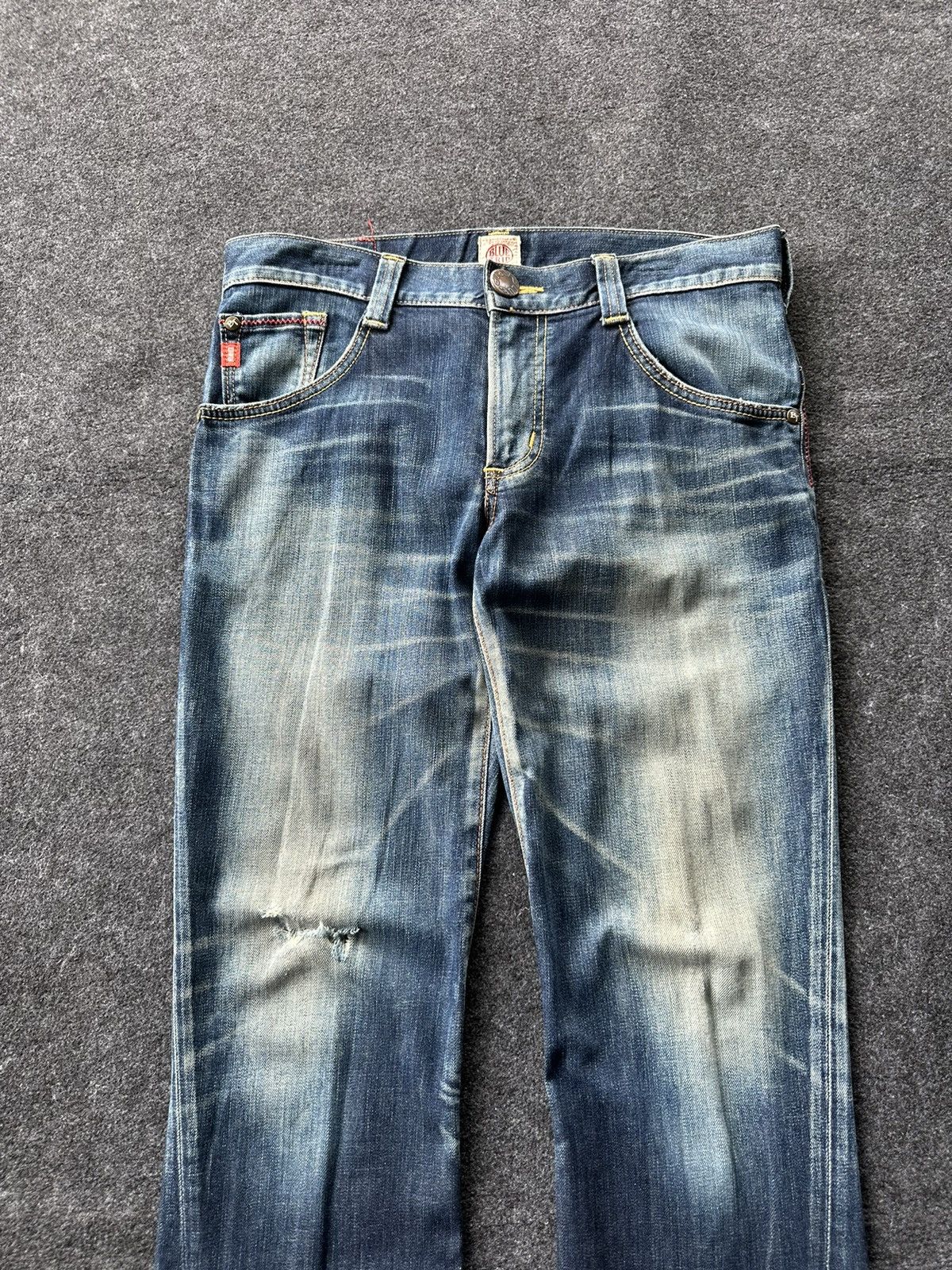 Edwin Edwin Blue Trip Flare Wide Leg Japan Denim 32x32 D219 Size US 32 / EU 48 - 4 Thumbnail