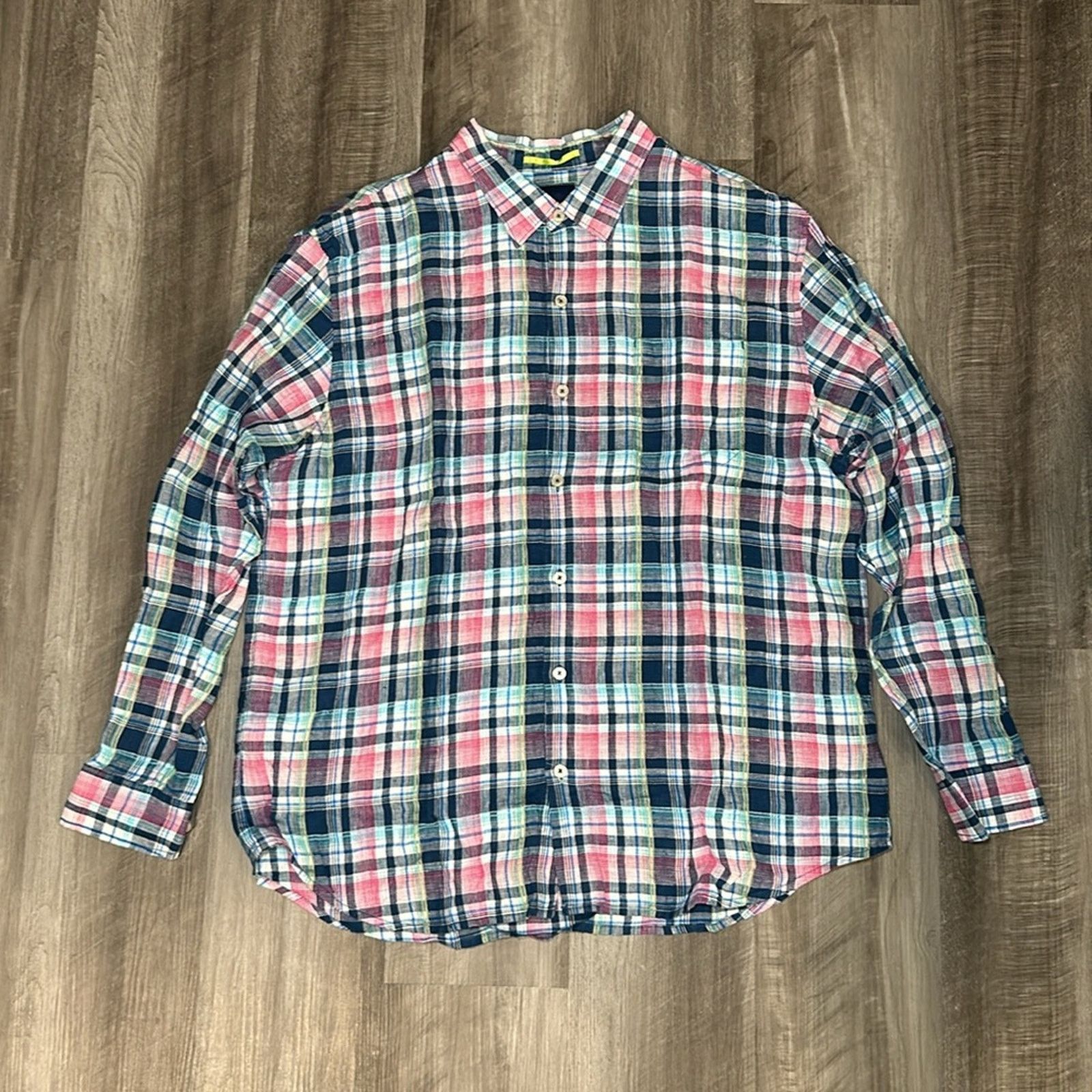 Tommy Bahama Tommy Bahama Linen Long Sleeve Button Down - 2XL Size US XXL / EU 58 / 5 - 2 Thumbnail