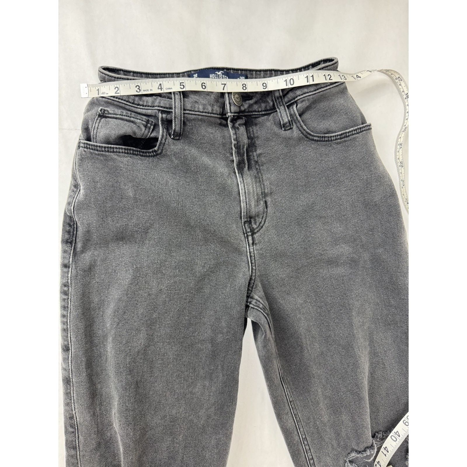 Hollister Grunge Hollister Ultra High Rise Dad Jeans Black 2R 26R Size 26" / US 2 / IT 38 - 2 Thumbnail
