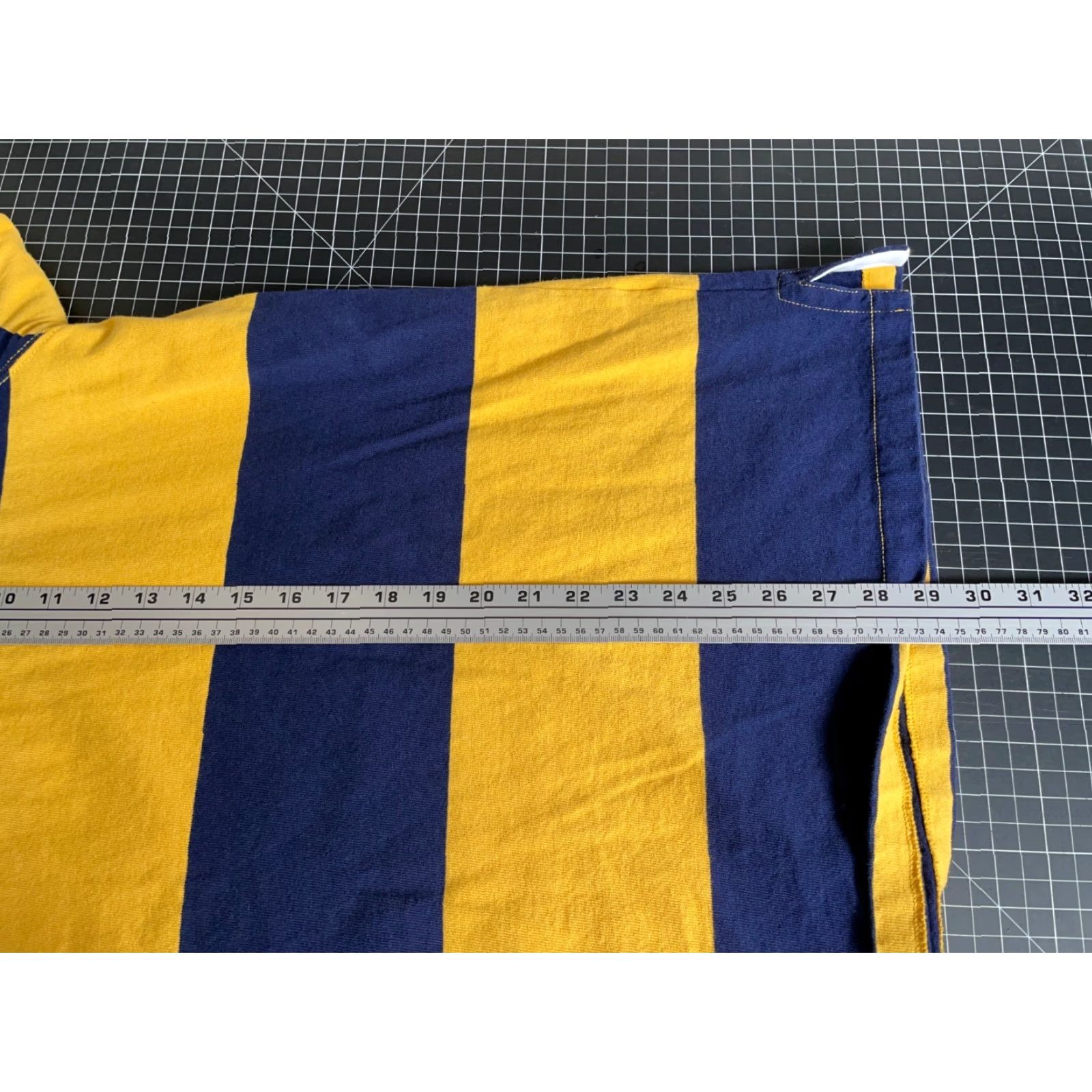 Polo Ralph Lauren Polo Ralph Lauren Rugby Shirt Men's 2XL Yellow Blue Stripe Custom Slim Fit Size US XXL / EU 58 / 5 - 6 Thumbnail