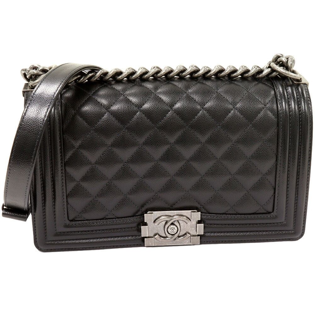 Chanel Chanel Chanel Caviar Skin Boy Chanel 2way Shoulder Bag A67086 Leather Shoulder Bag A67086 DUTY FREE for USA Size ONE SIZE - 1 Thumbnail