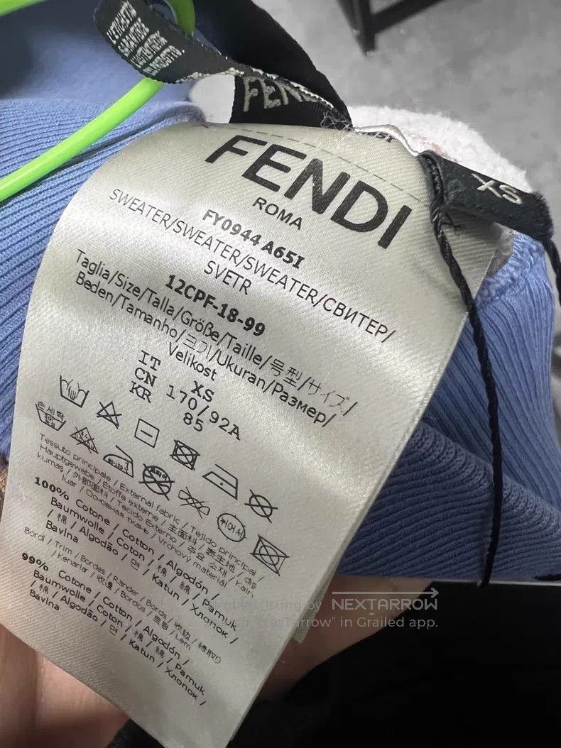 Fendi Fendi Full Print Sweatshirt Size US XS / EU 42 / 0 - 3 Thumbnail