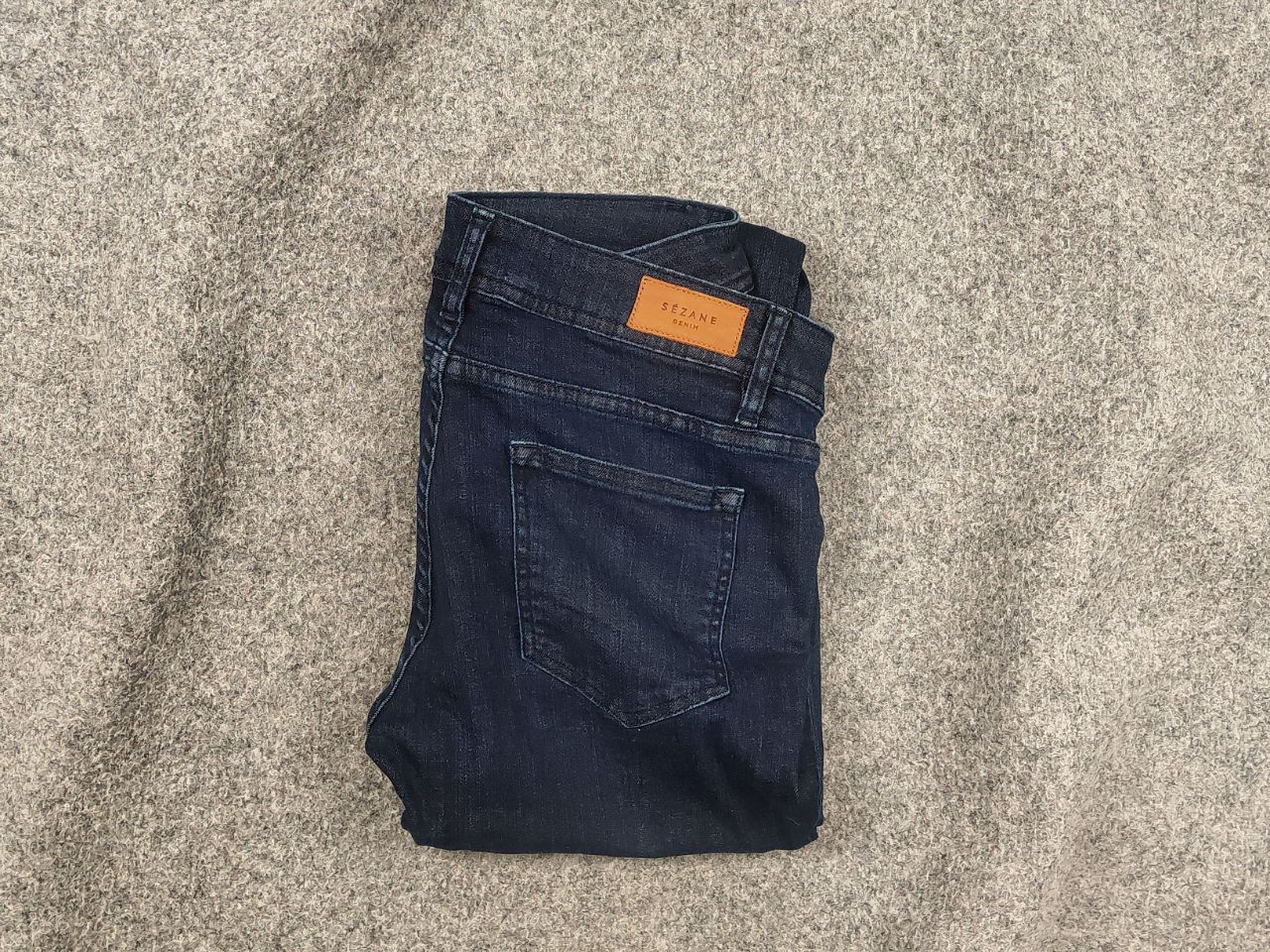 Sezane Sezane Design Dark Blue cotton Blend Slim Fit Denim Jeans Size 32" / US 10 / IT 46 - 1 Thumbnail