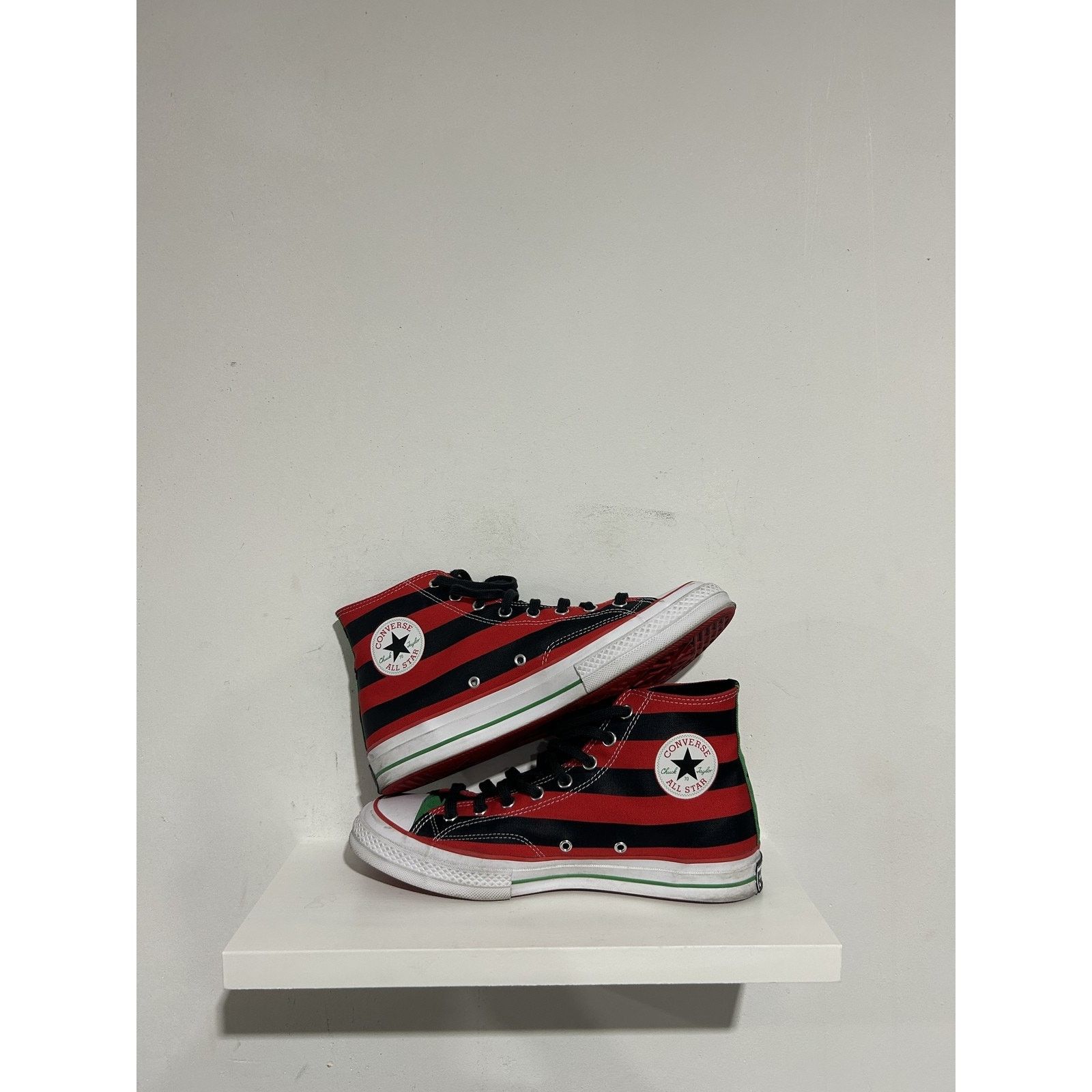 Converse CONVERSE HIGH DENIM TEARS SIZE 10.5 PREOWNED Size US 10.5 / EU 43-44 - 2 Thumbnail