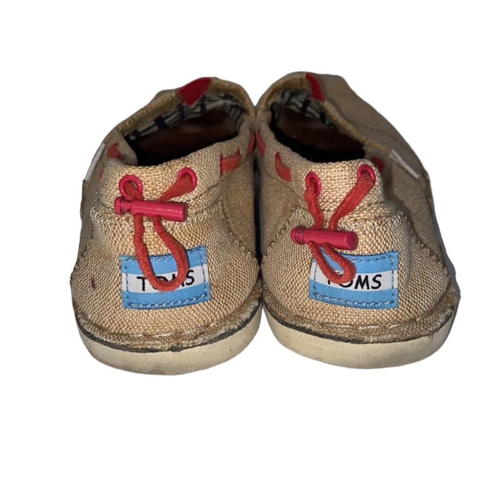 Toms Toms l Burlap Red Drawstring Slip-On Flats Size 8 Size US 8 / IT 38 - 4 Thumbnail