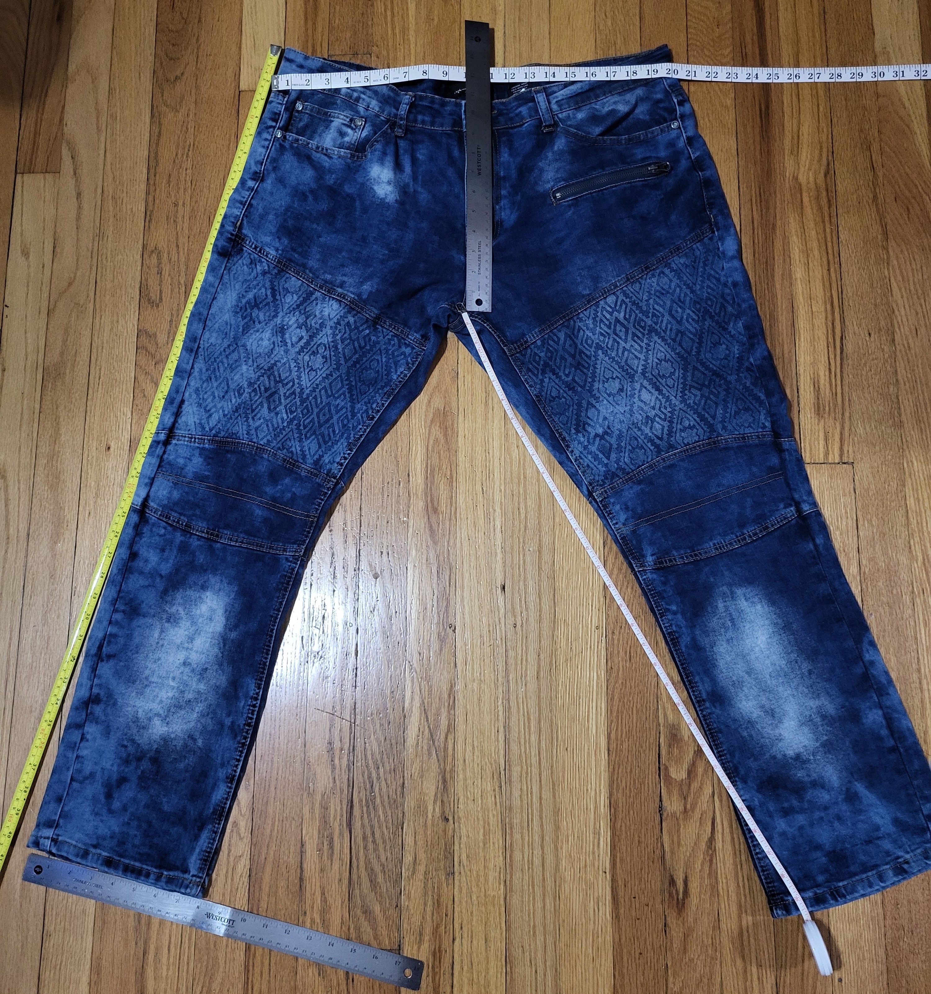 Aigle Mens Blue Jeans 36" Agile Artisan Detail Distressed Denim Size US 36 / EU 52 - 1 Thumbnail