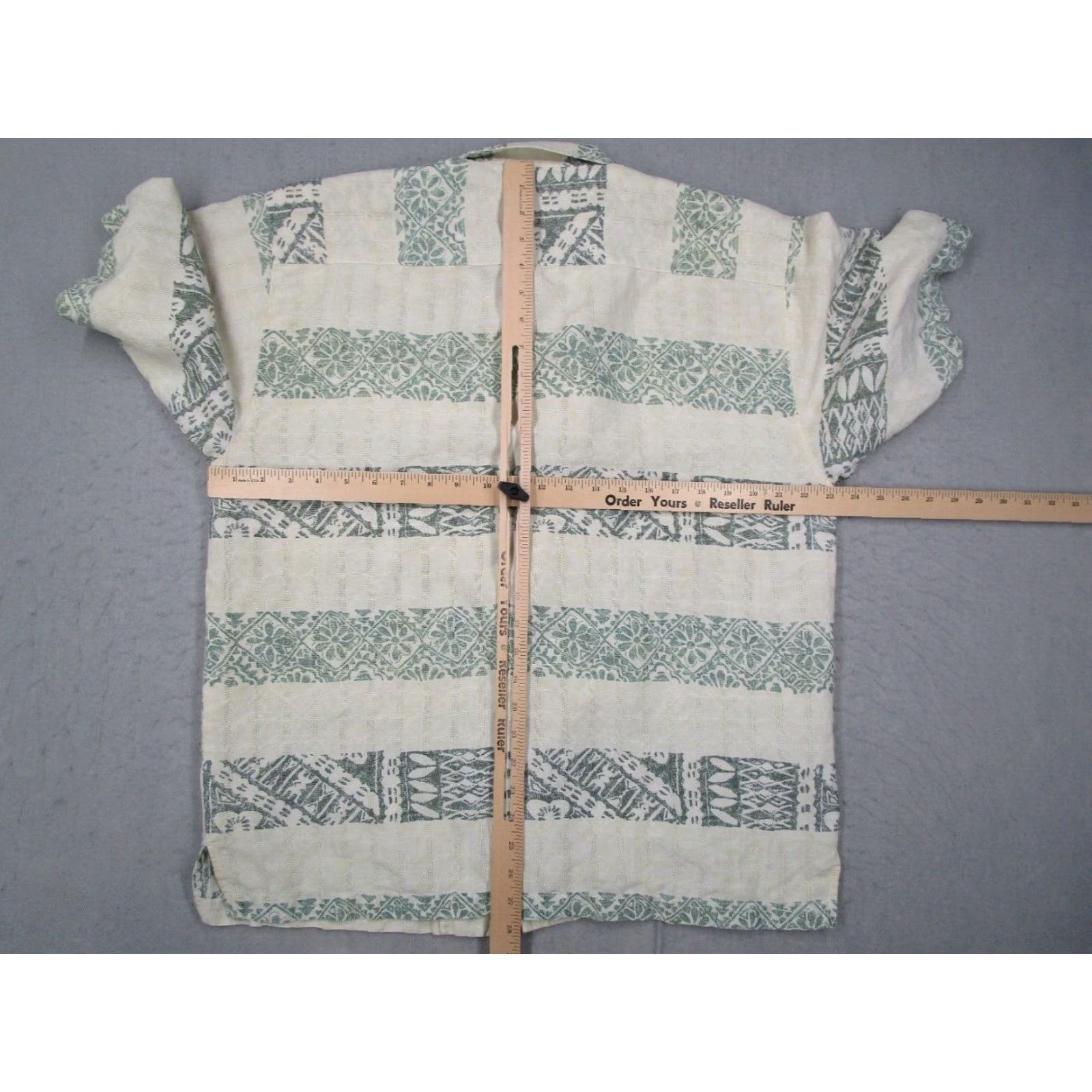 Tommy Bahama Tommy Bahama Shirt Mens Medium Beige Silk Linen Button Up Hawaiian Abstract Tiki Size US M / EU 48-50 / 2 - 5 Thumbnail
