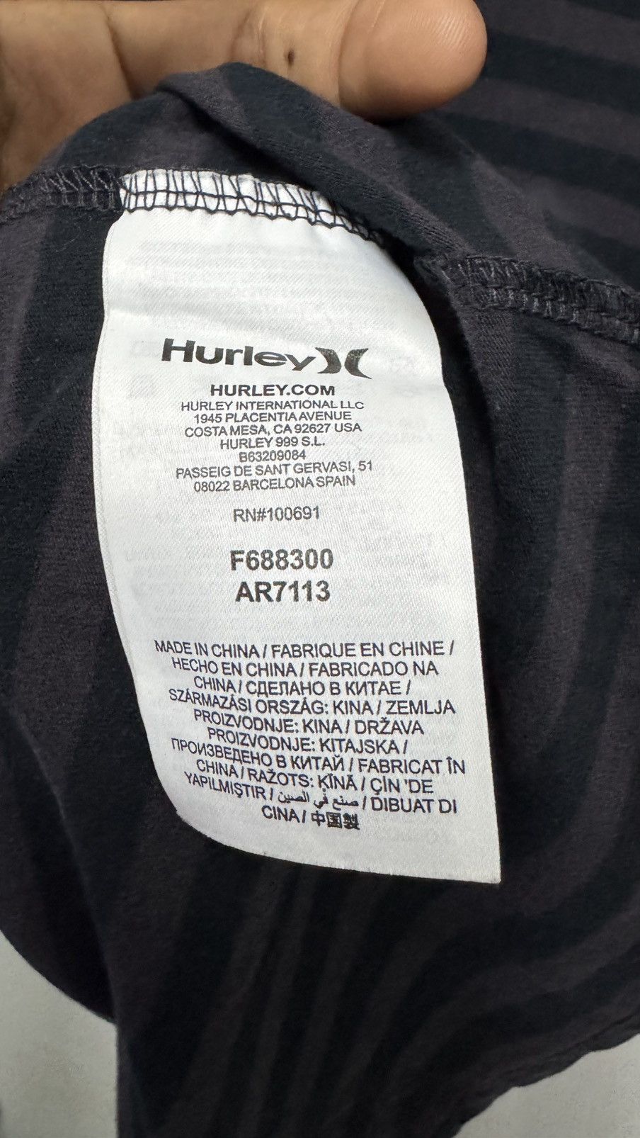 Hurley Hurley tee Size US M / EU 48-50 / 2 - 4 Thumbnail