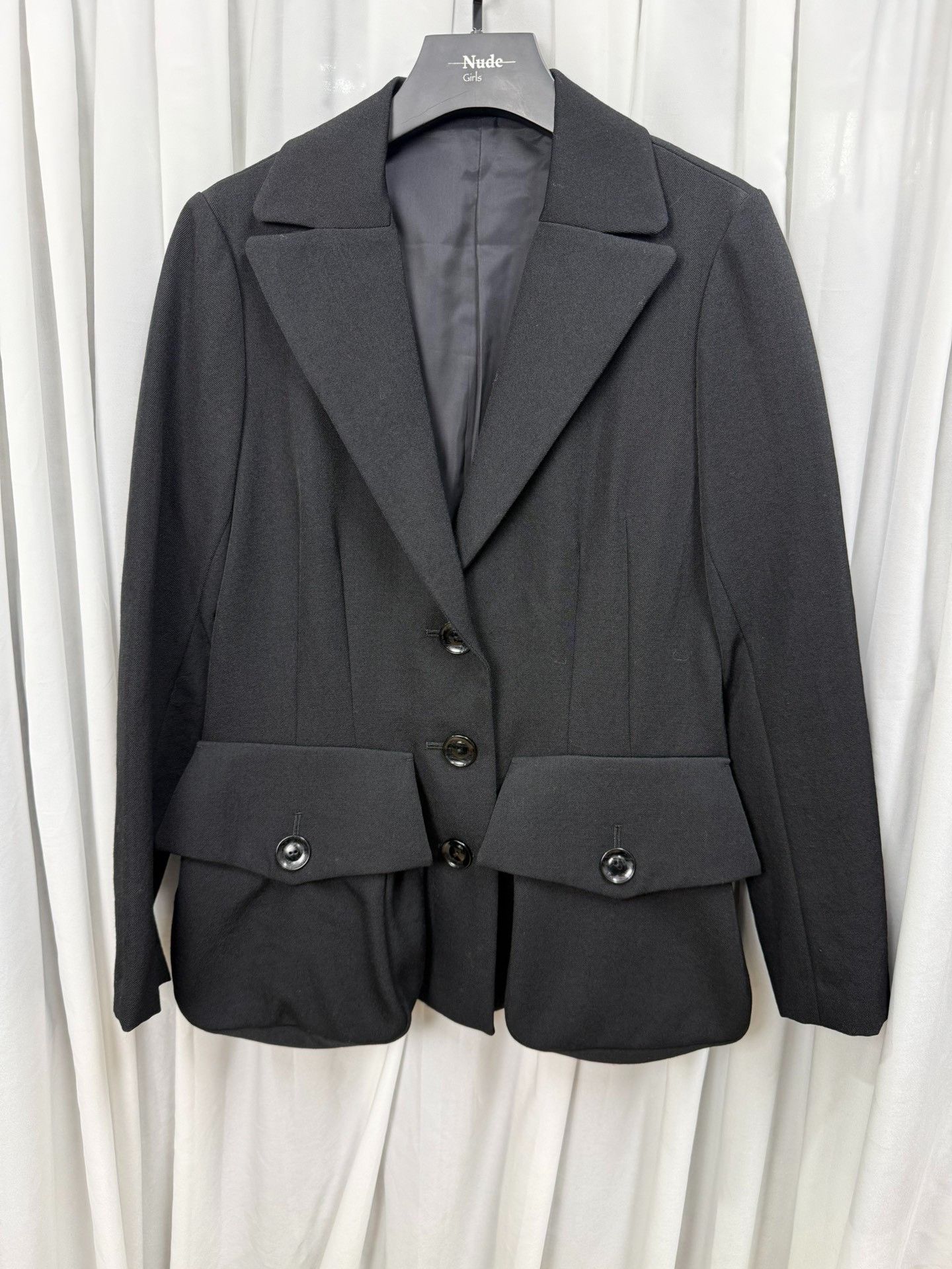 Yohji Yamamoto Yohji Yamamoto 23AW Waist-Cinched Jacket Size US S / EU 44-46 / 1 - 1 Thumbnail
