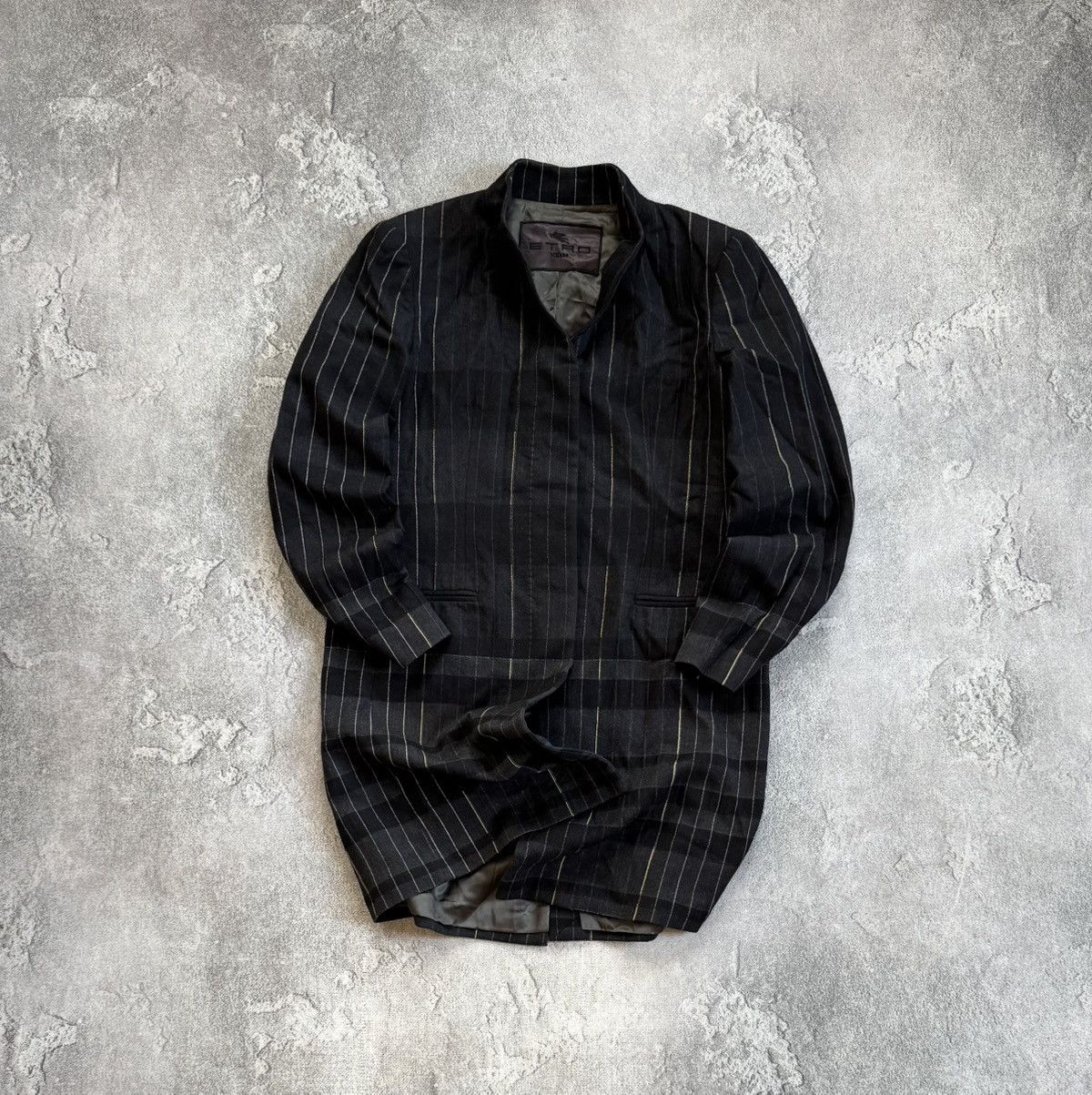 Etro Etro 42size striped wool coat long jacket button up casual Size M / US 6-8 / IT 42-44 - 1 Thumbnail