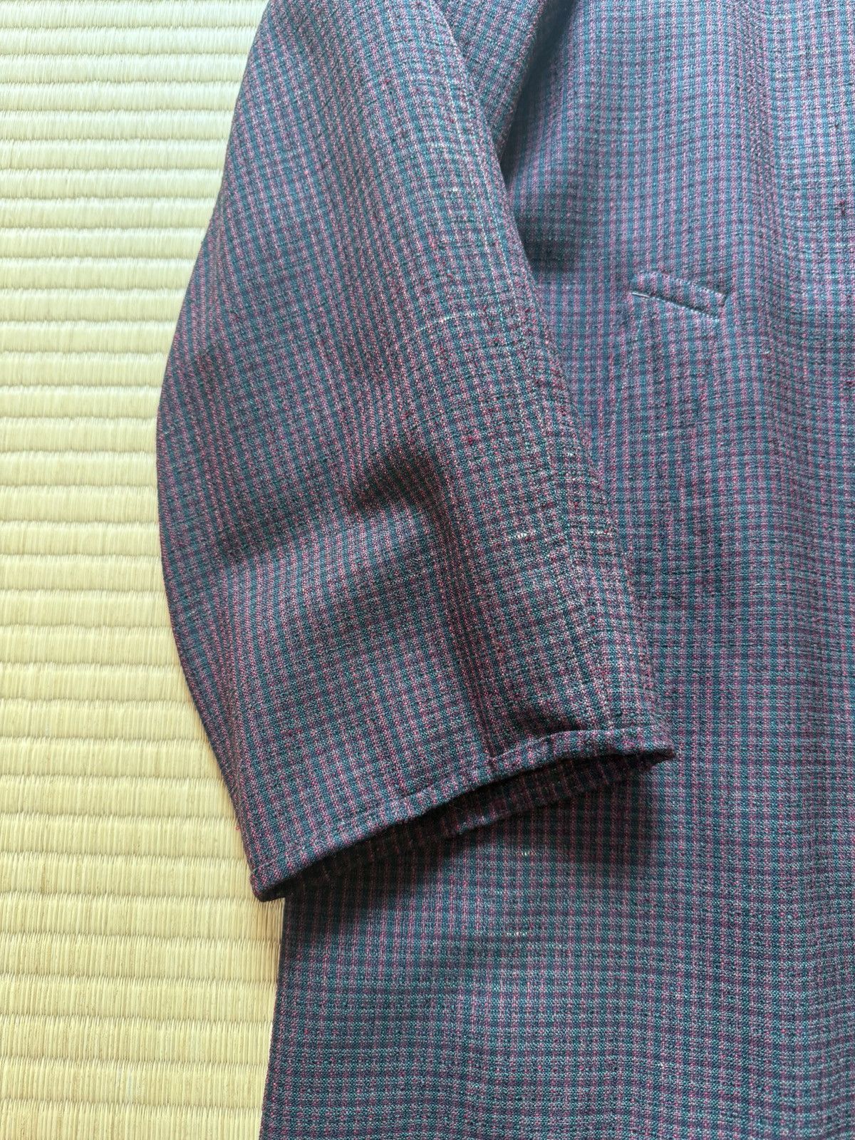 Other Spring&Autumn Vintage Japanese Raglan Wool Coat Red Check Size US L / EU 52-54 / 3 - 3 Thumbnail