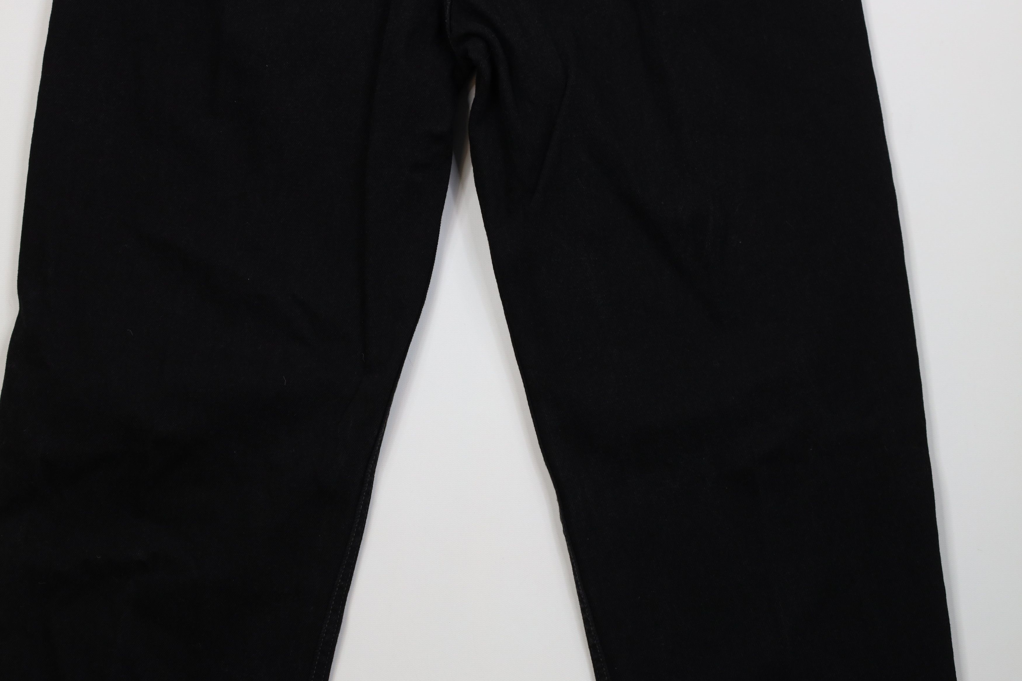 Levi's Vintage Y2K Levis 550 Relaxed Fit Wide Leg Denim Jeans Black Size US 38 / EU 54 - 12 Thumbnail