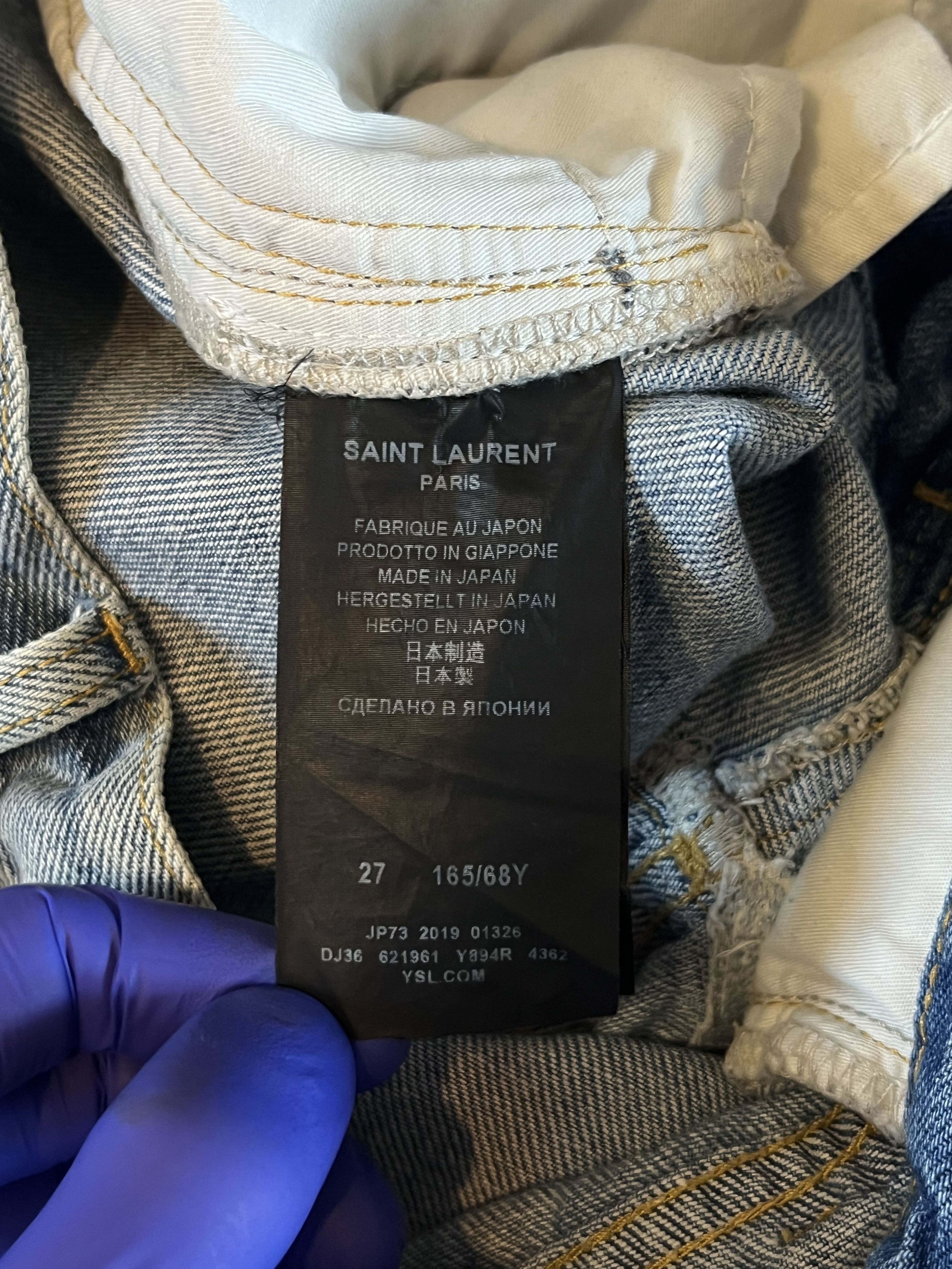 Designer × Saint Laurent Paris × Yves Saint Laurent Saint Lauren Denim Shorts JP73 Made in Japan Size 30" / US 8 / IT 44 - 11 Thumbnail