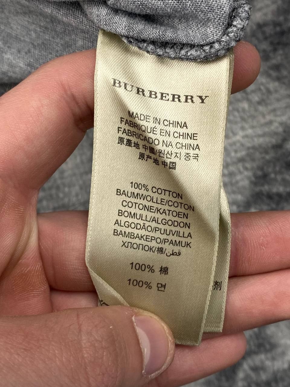 Burberry Burberry Brit Polo Shirt Nova Check Collar Men Size M Gray Size US M / EU 48-50 / 2 - 5 Thumbnail