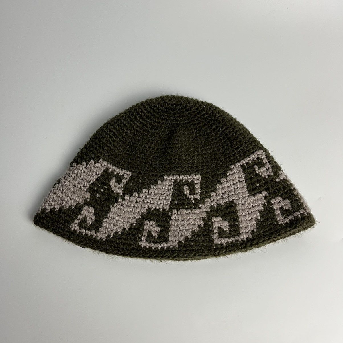 Stussy Stussy Waves Knit Bucket Hat - Olive Size ONE SIZE - 6 Thumbnail