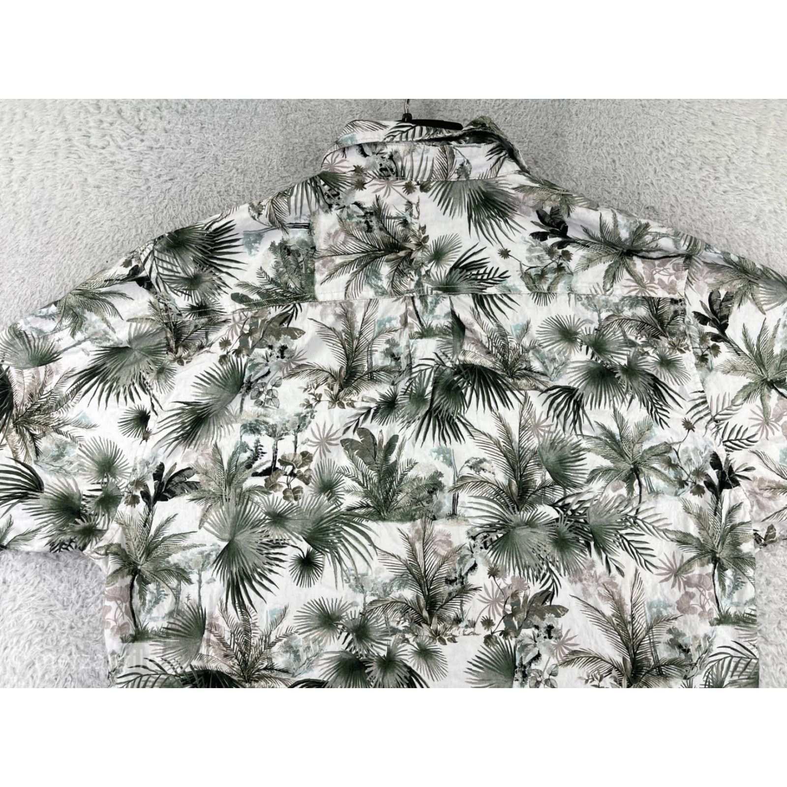 Tommy Bahama Tommy Bahama Shirt Men Large White Green Palm Button Up Beach Resort Vacation Size US L / EU 52-54 / 3 - 6 Thumbnail