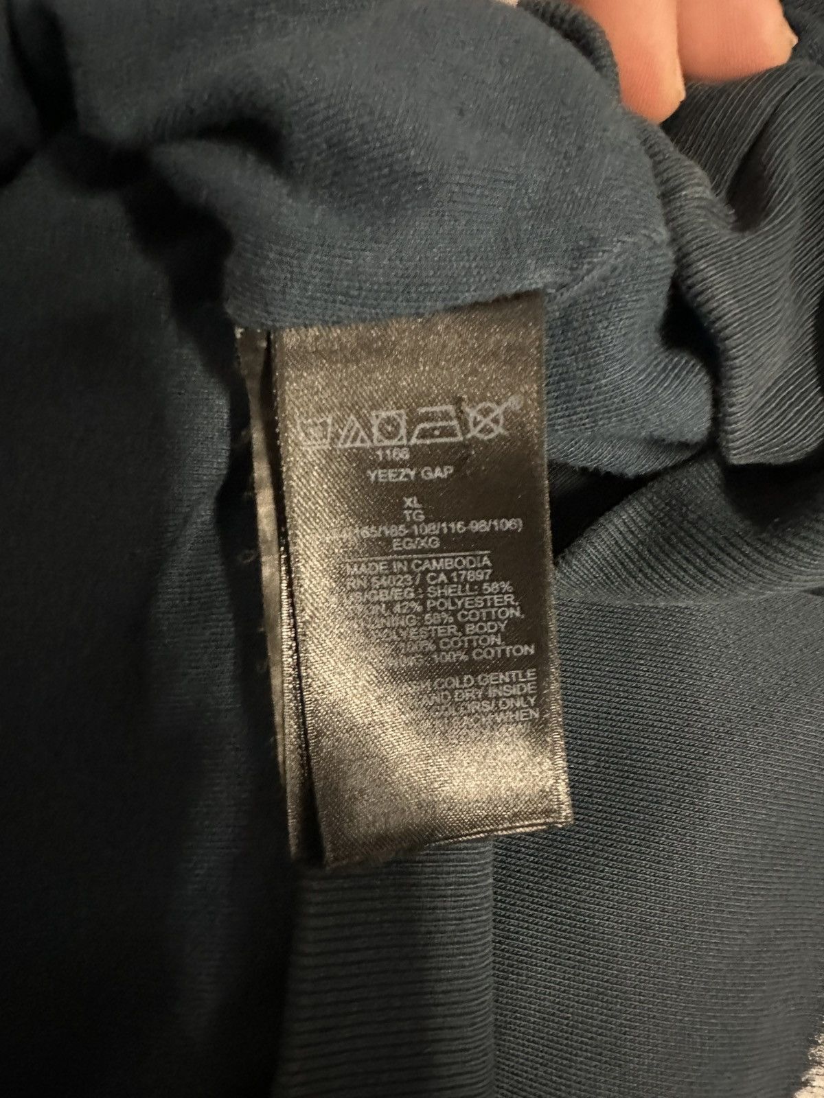 Balenciaga × Gap × Yeezy Yeezy Gap Engineered by Balenciaga Dove Hoodie Dark Blue Size US XL / EU 56 / 4 - 3 Thumbnail