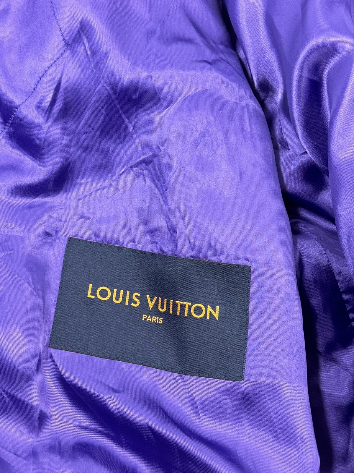 Louis Vuitton VIRGIL ABLOH FROG PURPLE VARSITY JACKET Size US XXL / EU 58 / 5 - 8 Thumbnail
