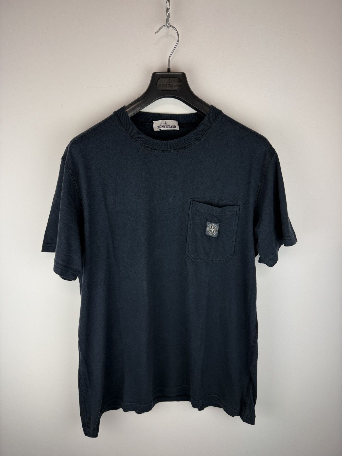 Stone Island Blue Stone Island pocket chest t-shirt Size US XXL / EU 58 / 5 - 1 Thumbnail