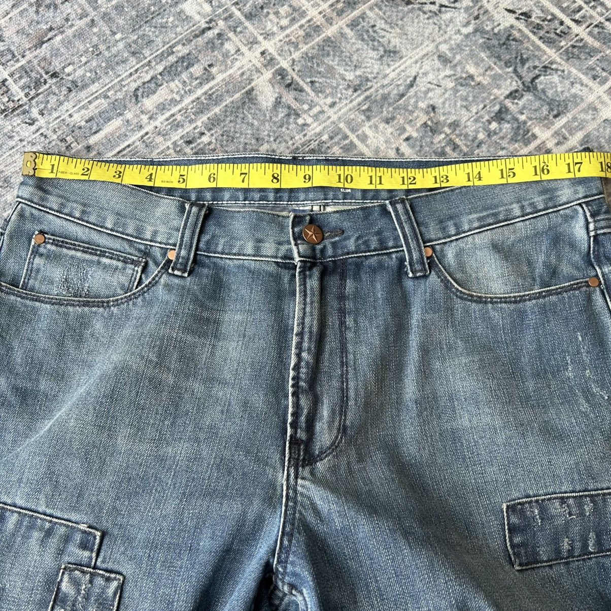 Jean Paul Gaultier JPG Patchwork Jeans Size US 35 - 17 Thumbnail