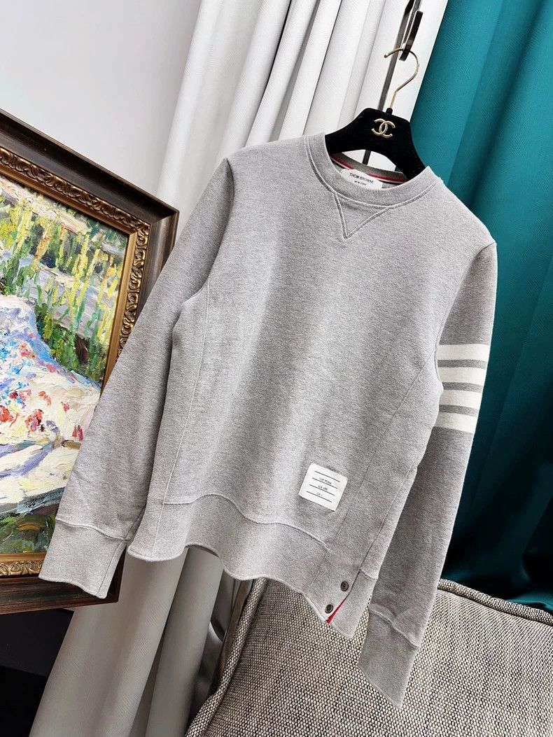 Thom Browne Thom Browne TB Gray Crewneck Sweatshirt - dmc Size US M / EU 48-50 / 2 - 1 Thumbnail