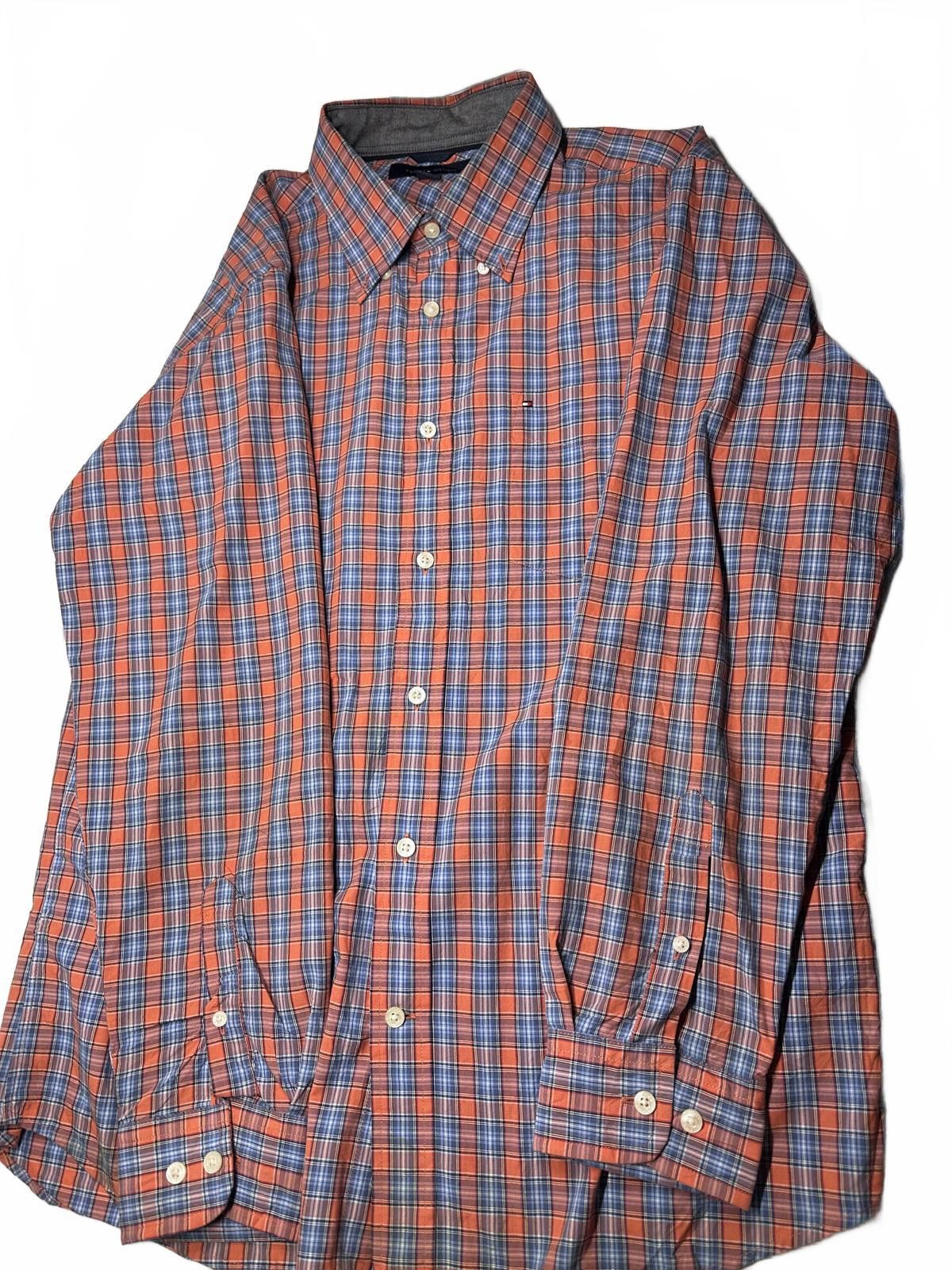 Tommy Hilfiger Plaid Long-Sleeve Shirt - Stylish and Comfortable Size US L / EU 52-54 / 3 - 3 Thumbnail