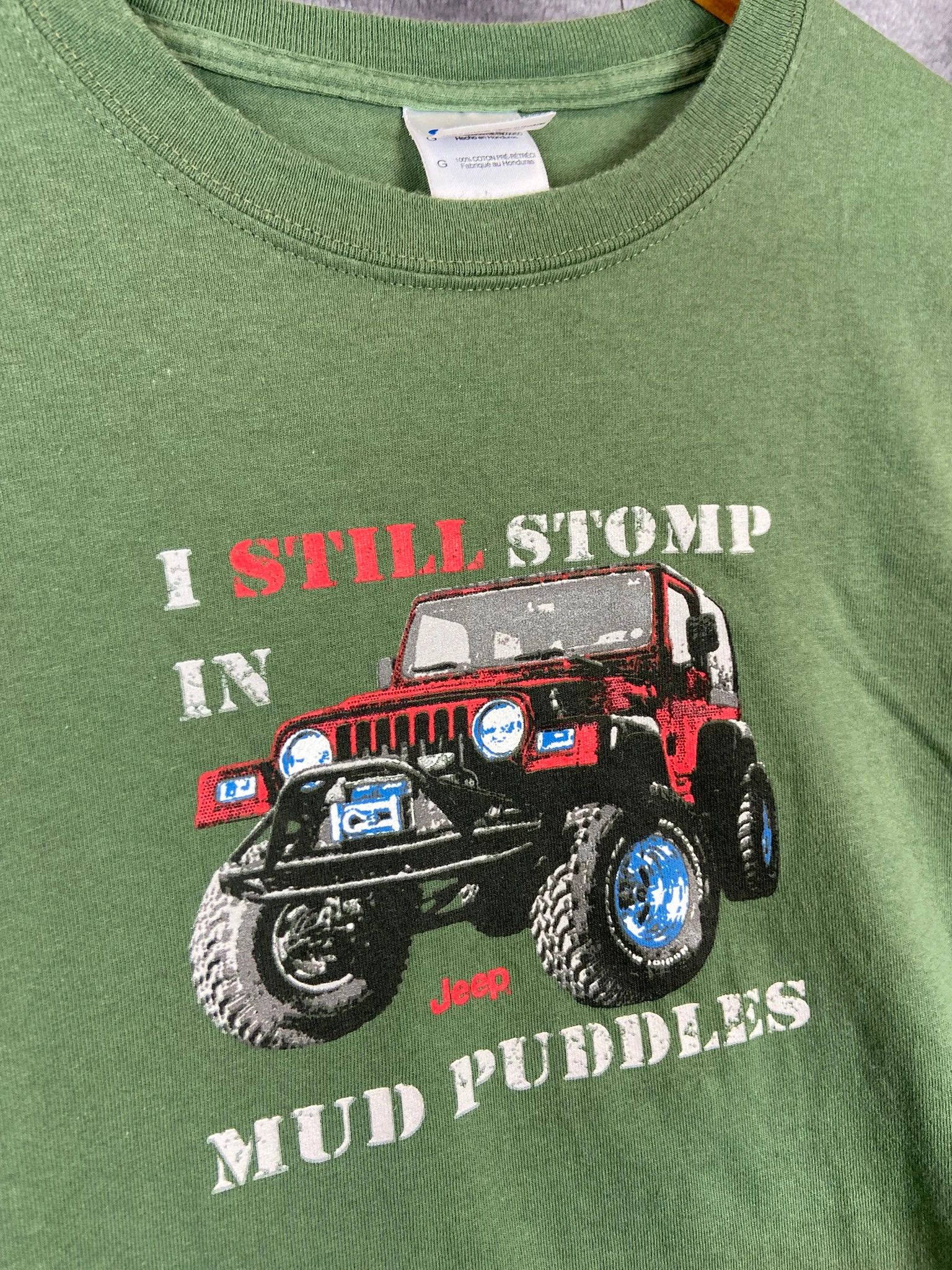 Jeep Vintage Jeep Tee / Green / Size L / Offroad 4x4 Mud Puddle Size US L / EU 52-54 / 3 - 2 Thumbnail