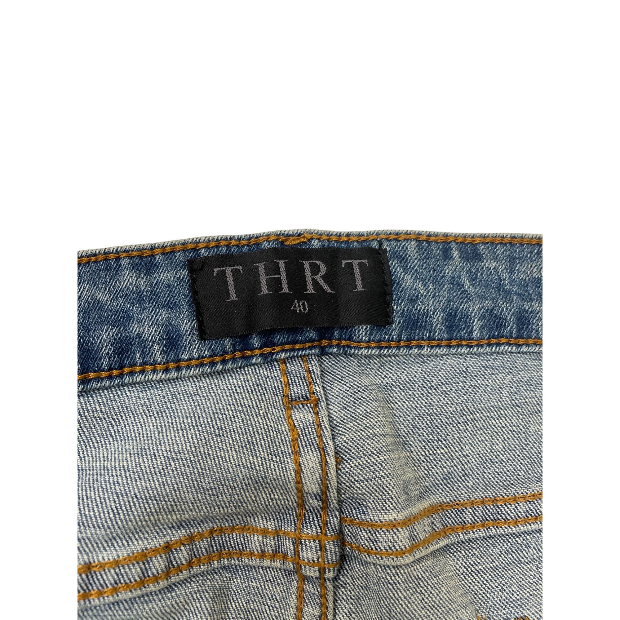 Other THRT Mens Blue Graffiti Y2K Denim Jeans Size 40x31SKU 8548 Size US 40 / EU 56 - 7 Thumbnail