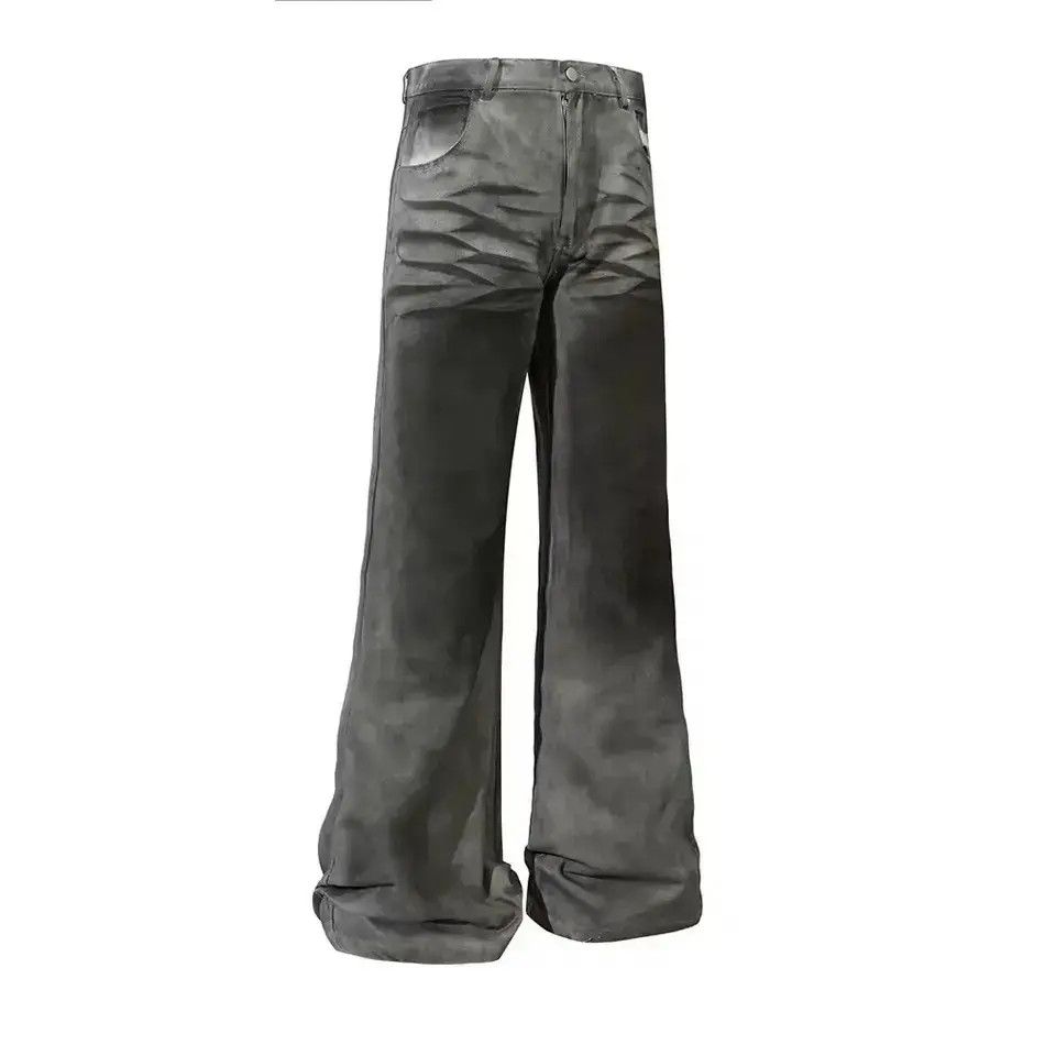 Japanese Brand Washed Pleated High Street Straight Loose Jeans Pants Size US 30 / EU 46 - 1 Thumbnail