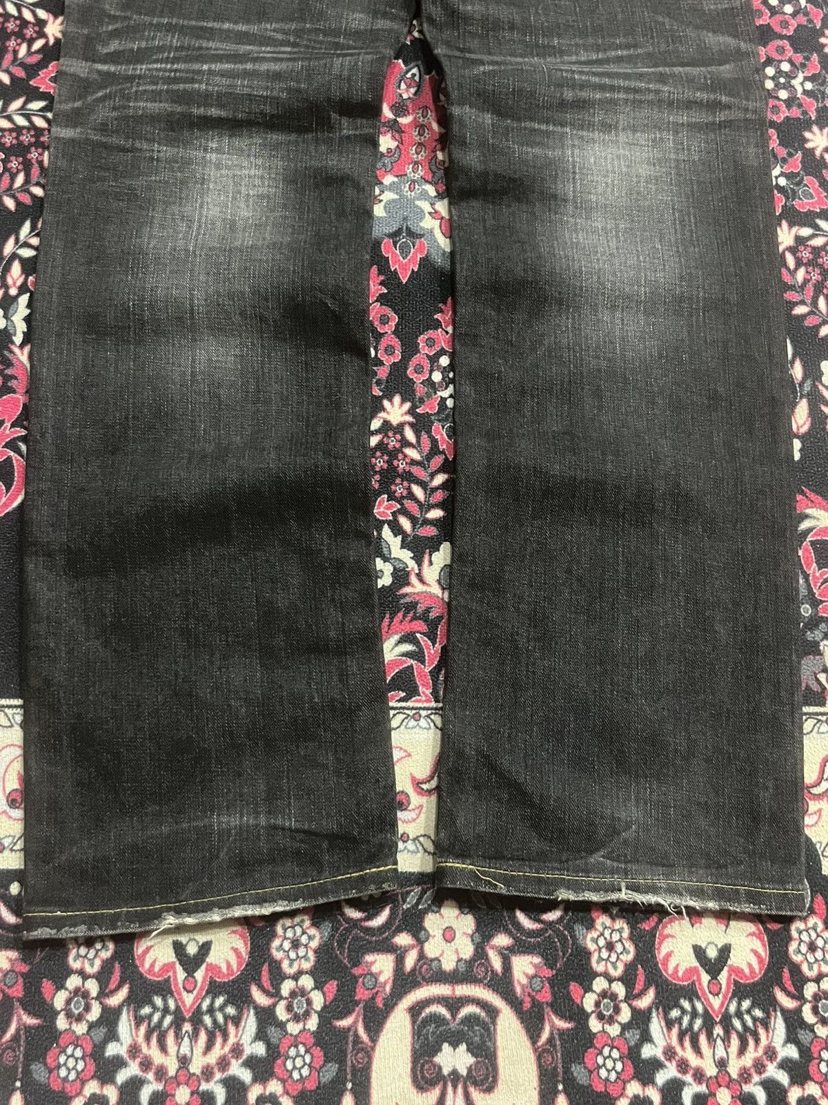 Lee Vintage Lee Rider Sanforized Black Faded Whisker Jeans Size US 31 - 11 Thumbnail