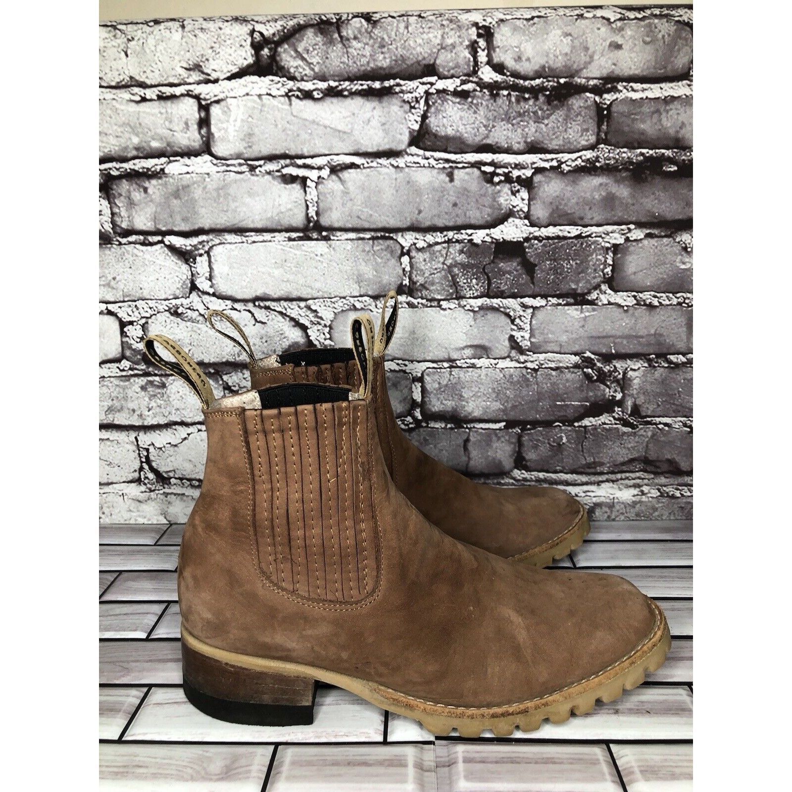 Other Carbonero Botin Traditional Brown Leather Chelsea Ankle Heel Size US 6 / IT 36 - 13 Thumbnail